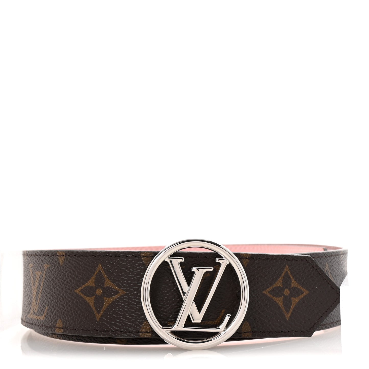Monogram Epi 35mm LV Circle Reversible Belt 90 36 Rose Ballerine