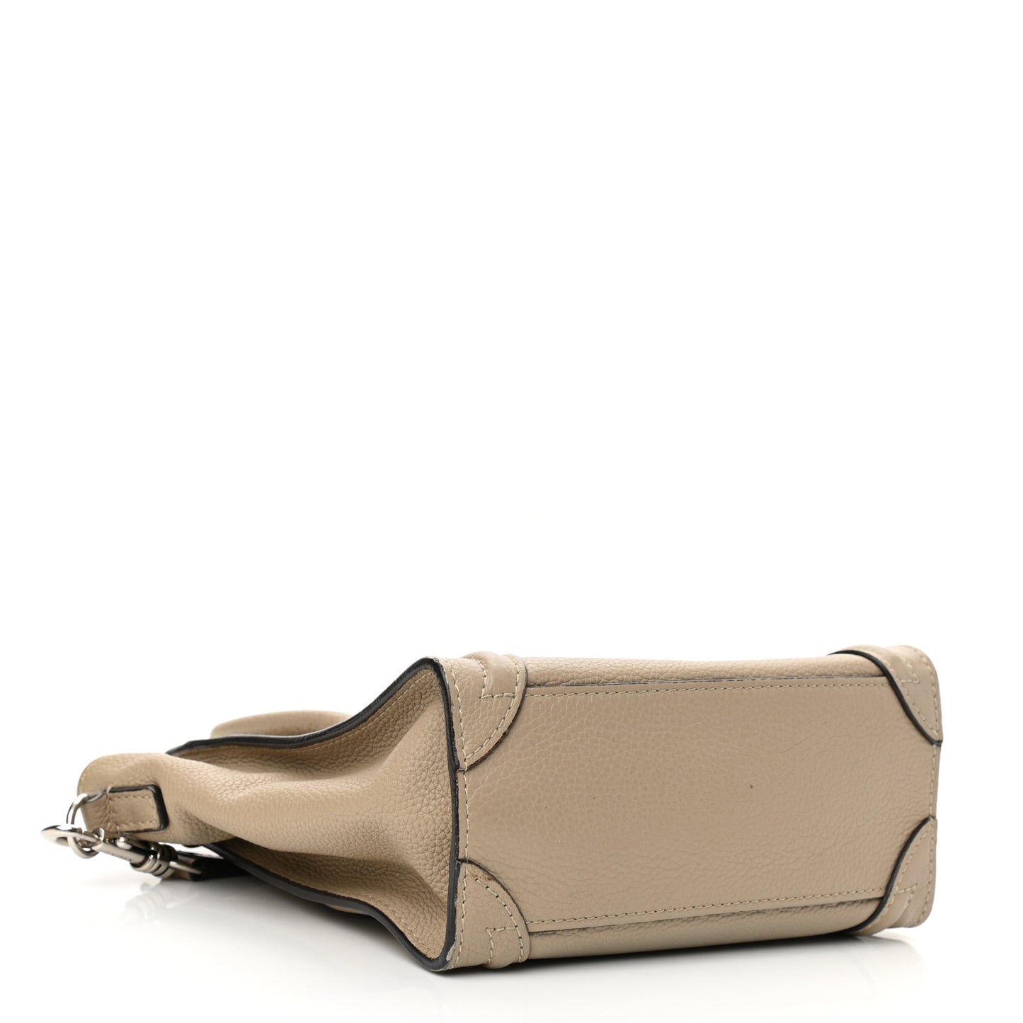 Drummed Calfskin Nano Luggage Dune