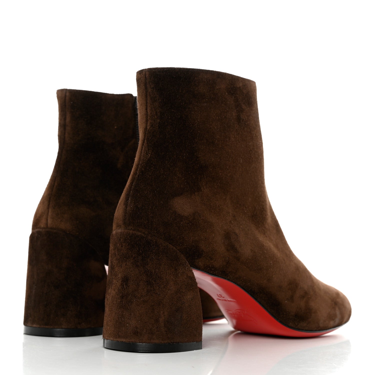 Christian Louboutin Veau Velours Turela 55 Ankle Boots 37 Arabica 4 of 8