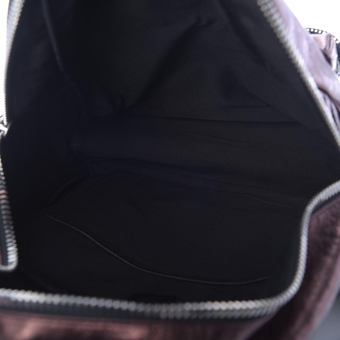 Calfskin Tumbler Colorblock Backpack Bronze Copper Black