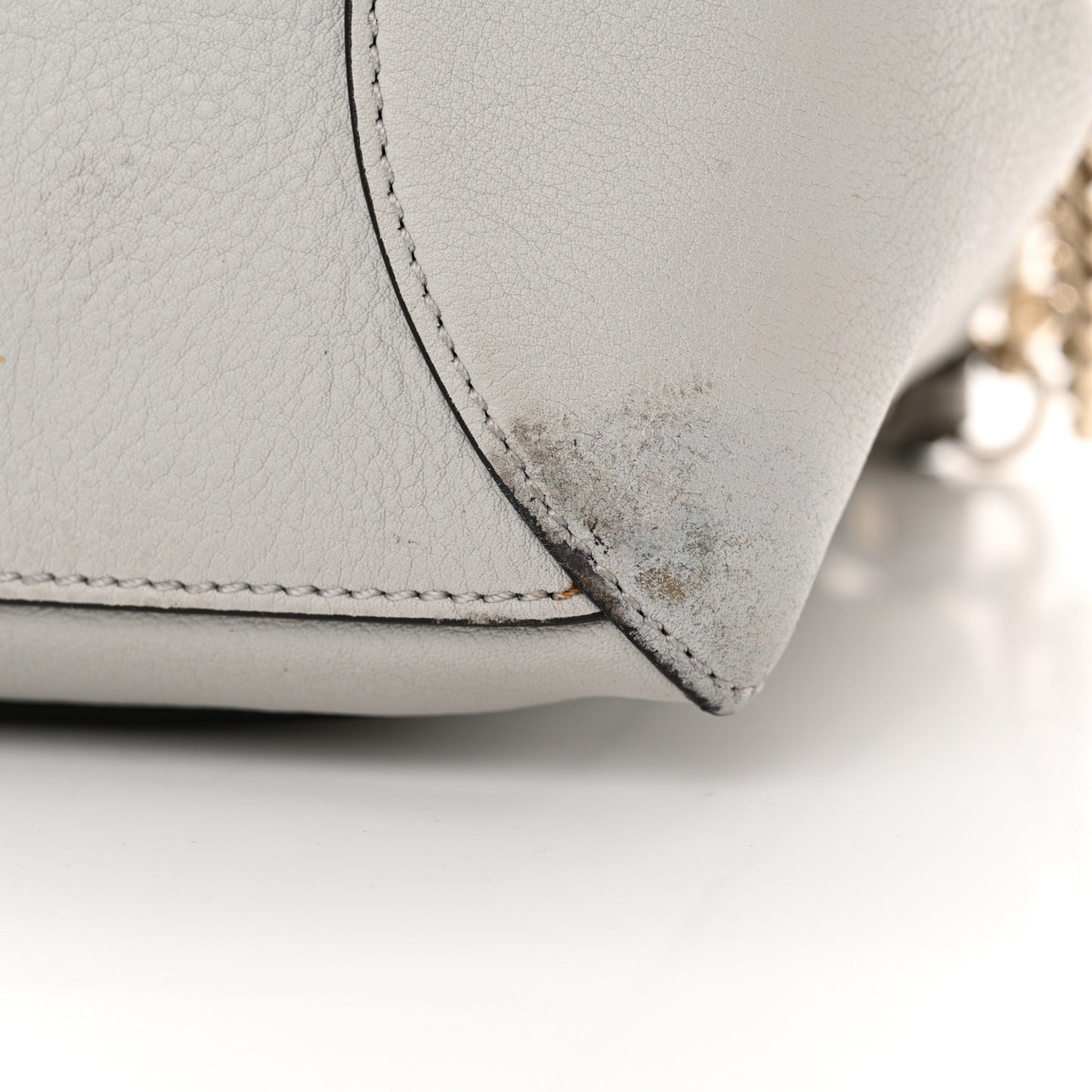 Calfskin Medium Faye Day Shoulder Bag Airy Grey