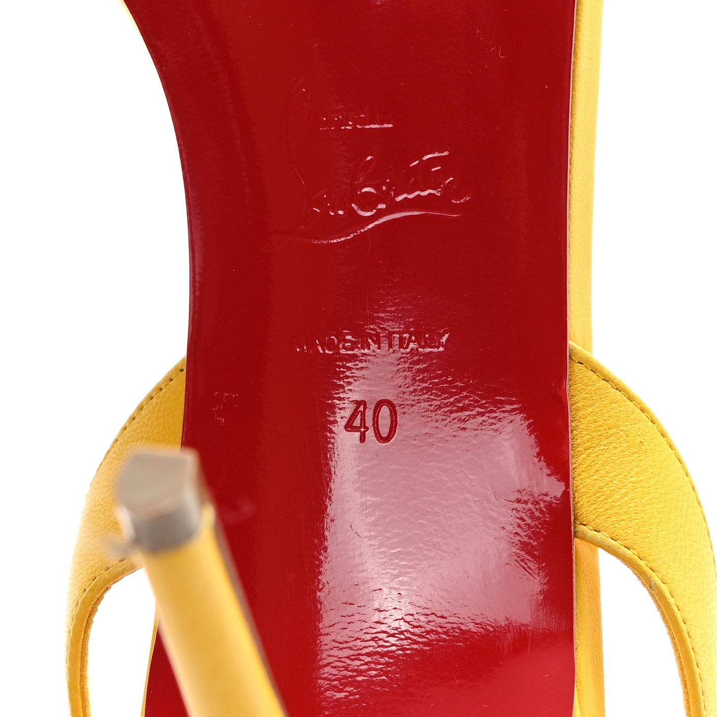 Calfskin O Marylin 85 Slingback Sandal Heels 40 Pollen