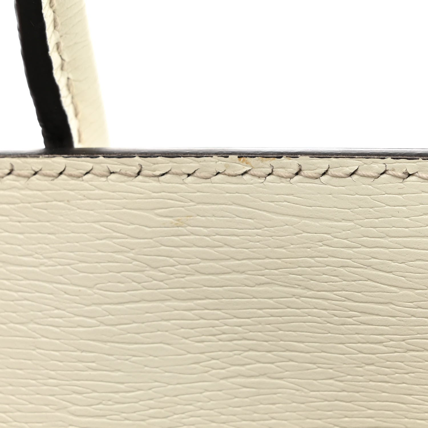 Gucci New Shangai Calfskin Tiger Savanah Textured Calfskin Medium Tote Chalky White Multicolor 19 of 20