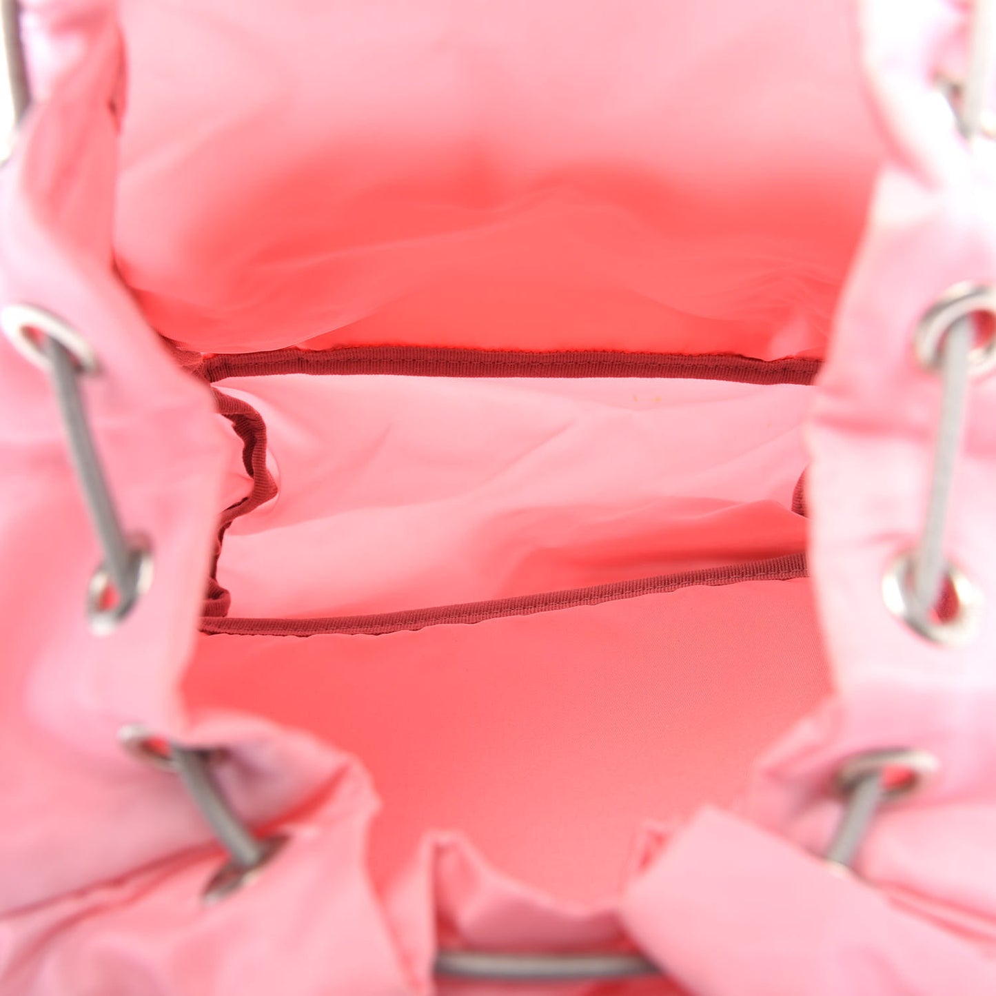 Nylon Vela Double Buckle Backpack Pink