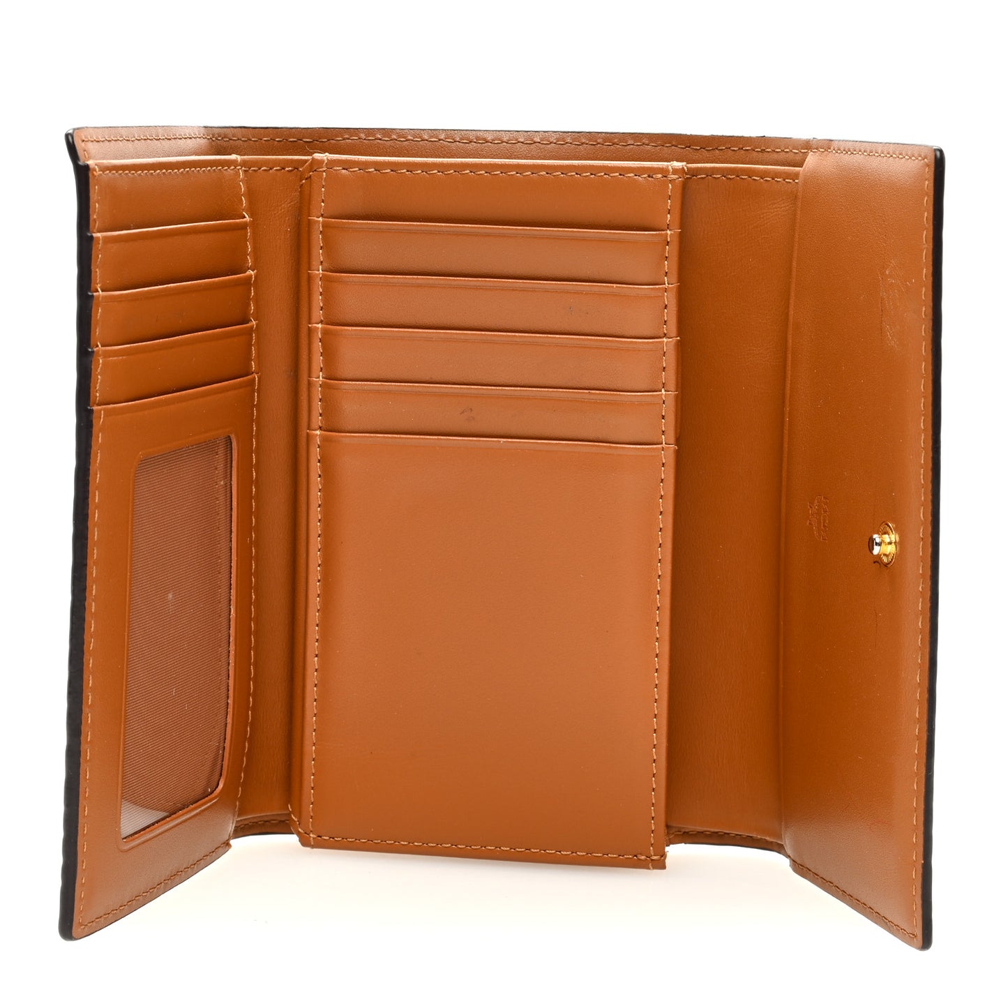 Visetos Tri-Fold Wallet Cognac