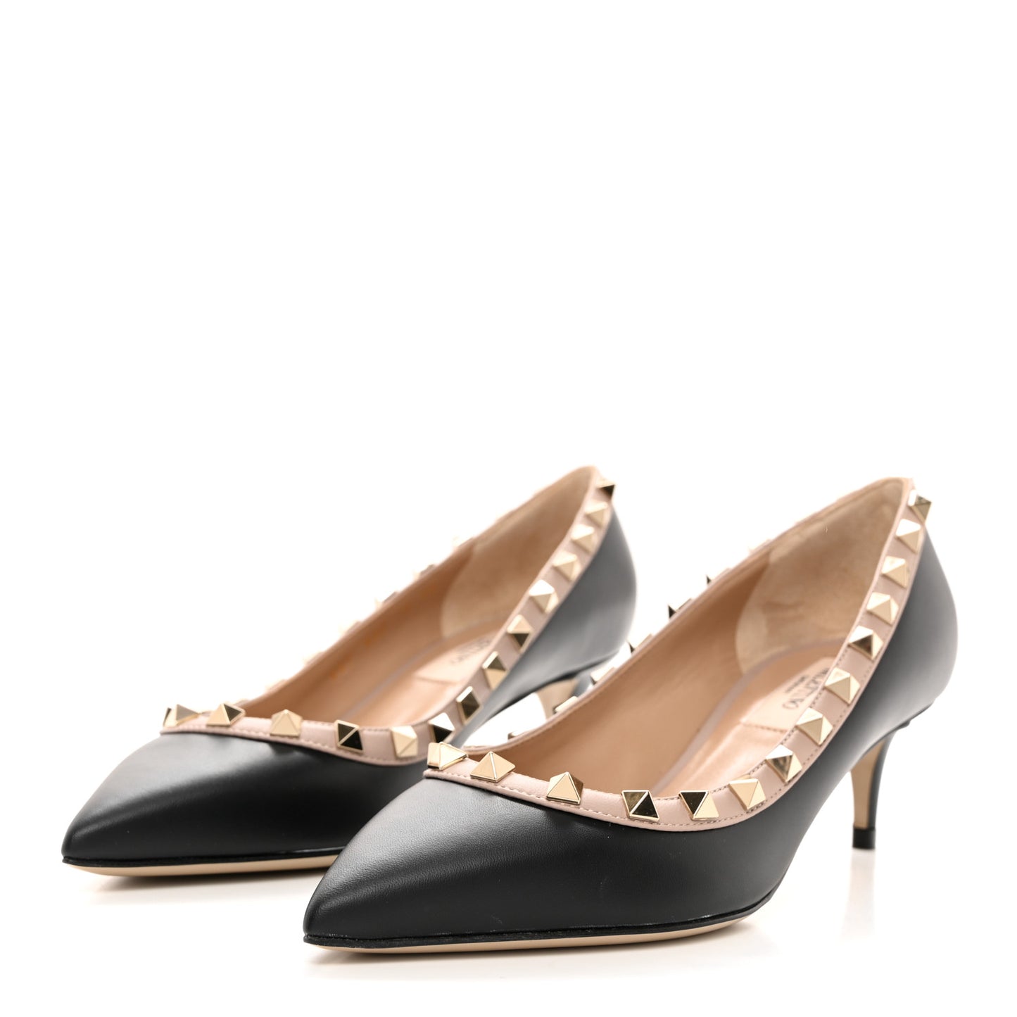 Nappa Rockstud 50mm Pump 35 Black Poudre