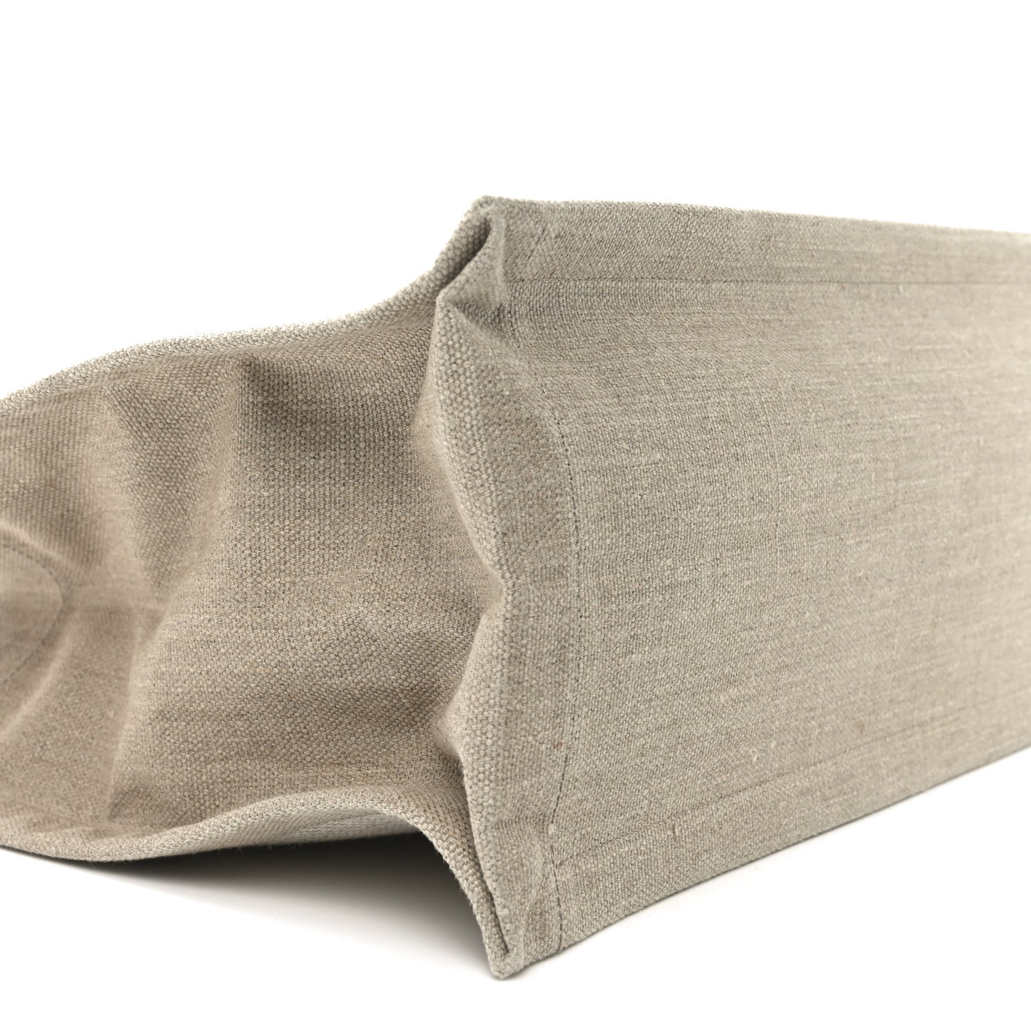 Linen Calfskin Small Rive Gauche Tote Beige Sea Salt