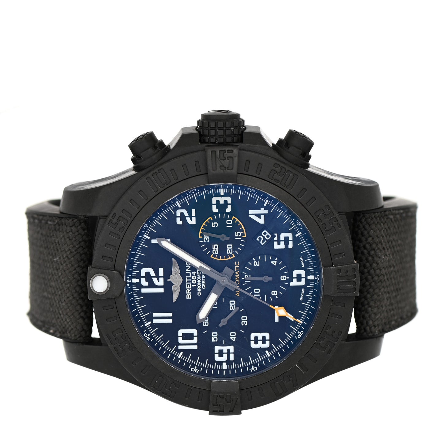 Breitlight Nylon 50mm Avenger Hurricane Automatic Watch Blue XB0170