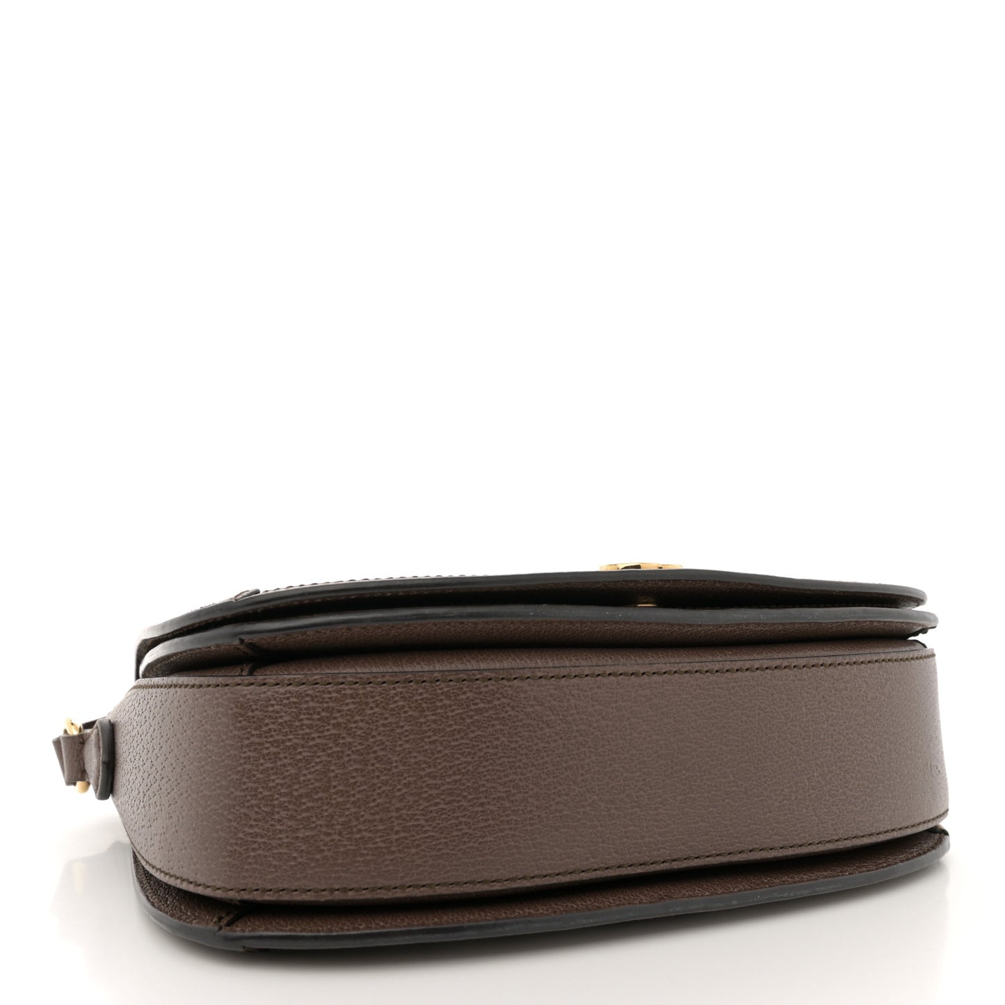 GG Supreme Monogram Web Small Ophidia Flap Messenger Bag Brown