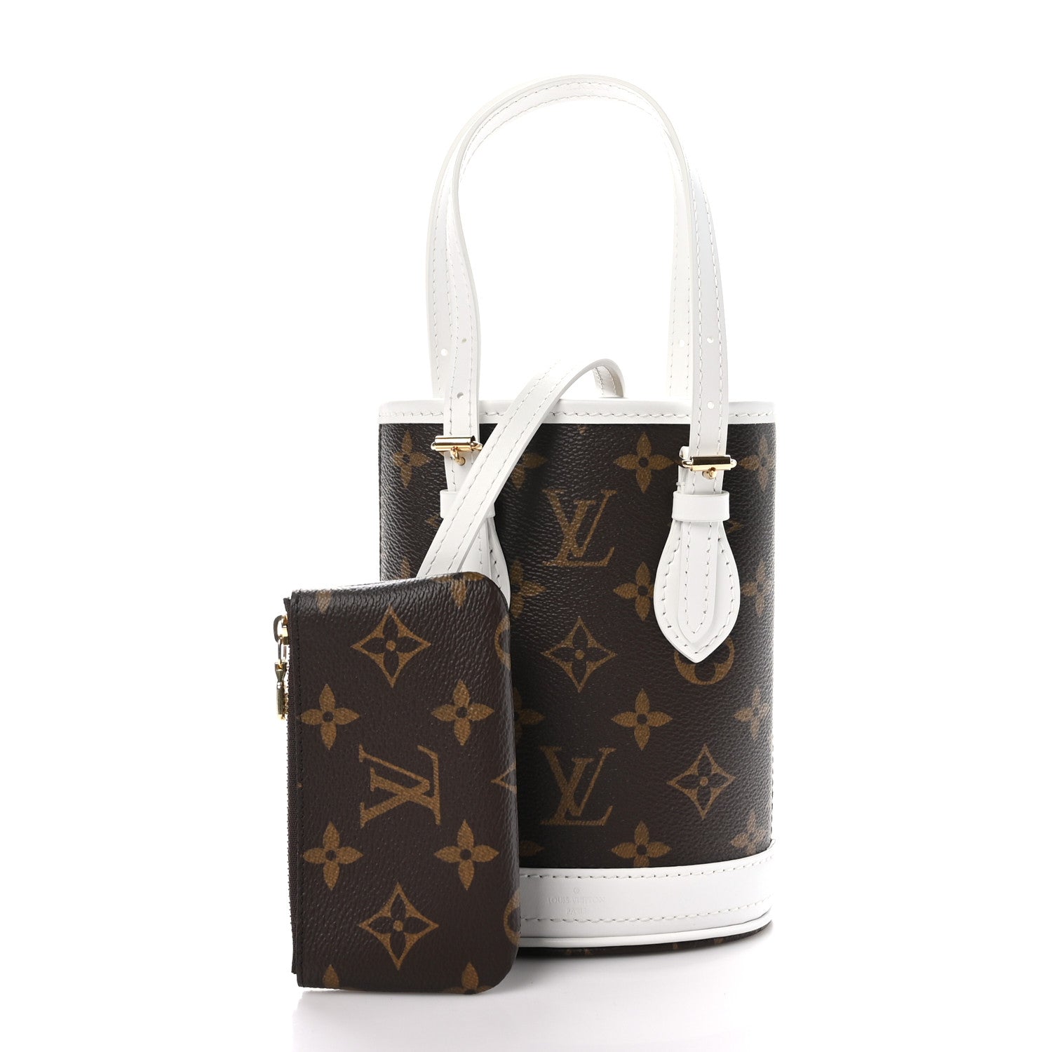 Louis Vuitton Monogram LV Match Nano Bucket Bag White 3 of 9