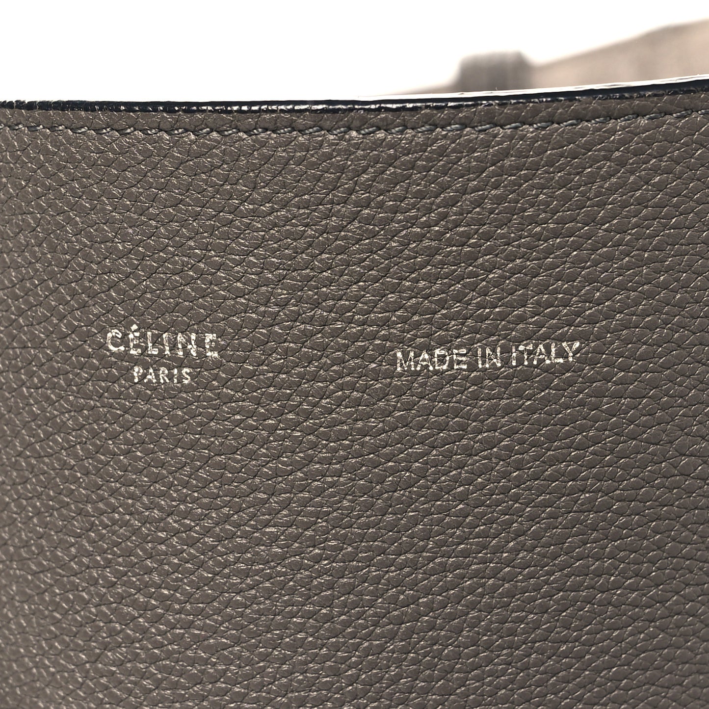 Soft Grained Calfskin Small Belt Cabas Phantom Medium Grey