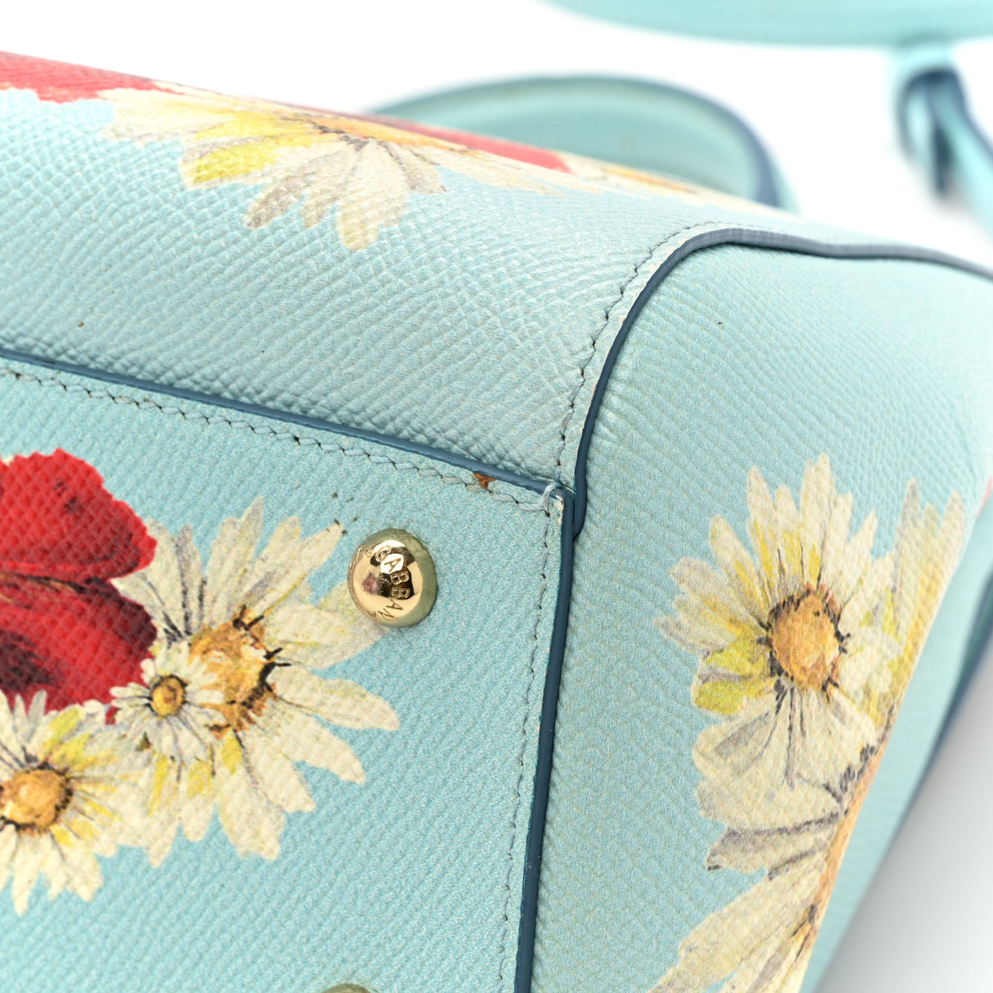 Dauphine St.Giap Papaveri Print Medium Miss Sicily Satchel Celeste