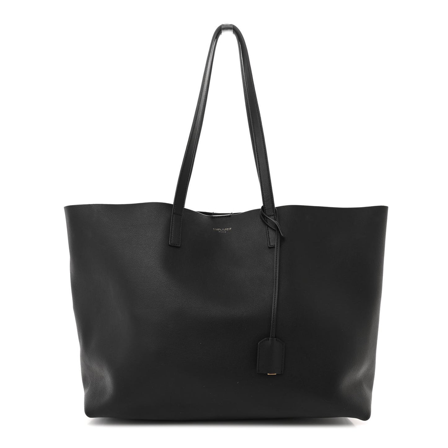 Calfskin Large Shopping Tote Black