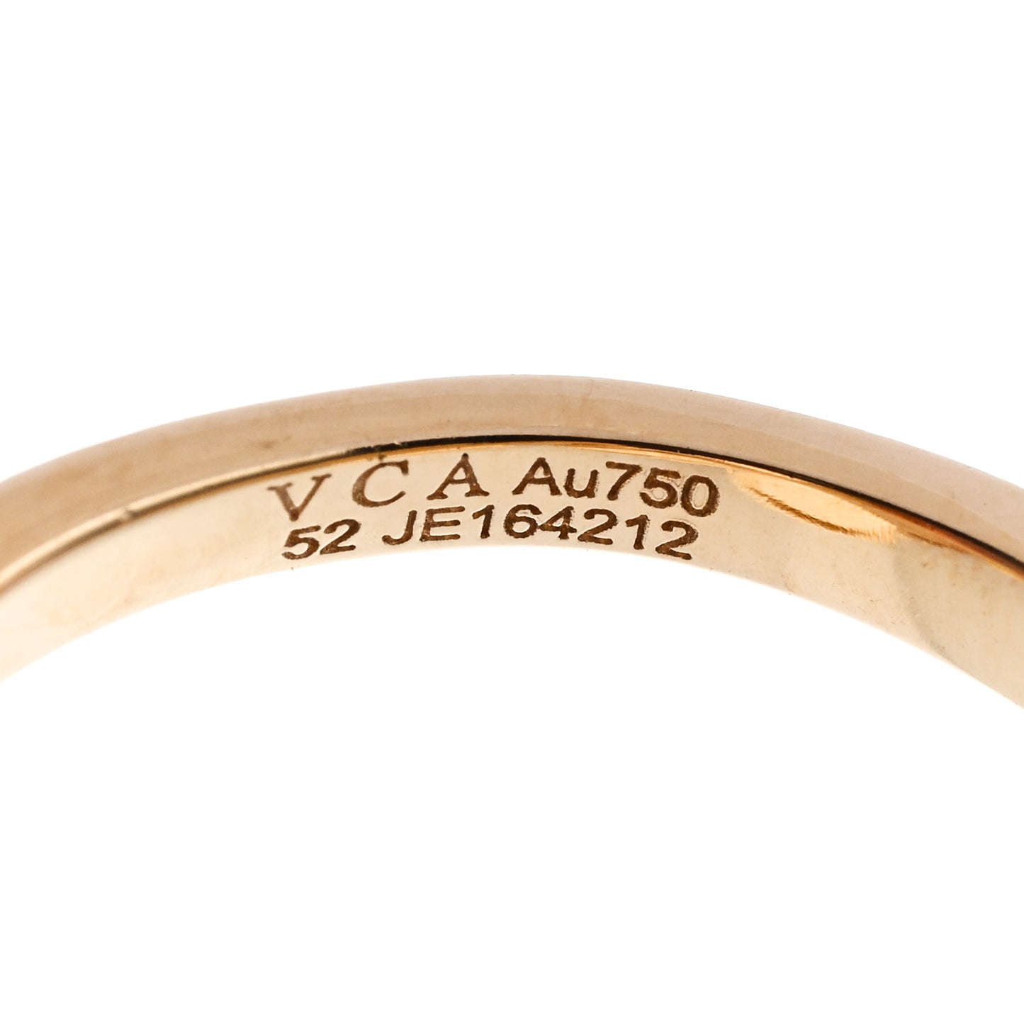 18K Yellow Gold Diamond Frivole Between The Finger Ring 52 6