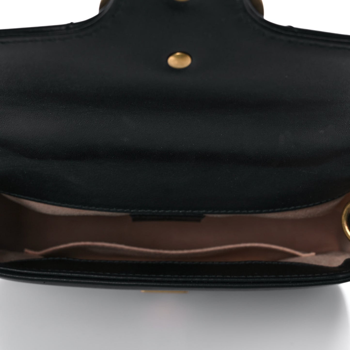 Calfskin Matelasse Mini GG Marmont Top Handle Shoulder Bag Black