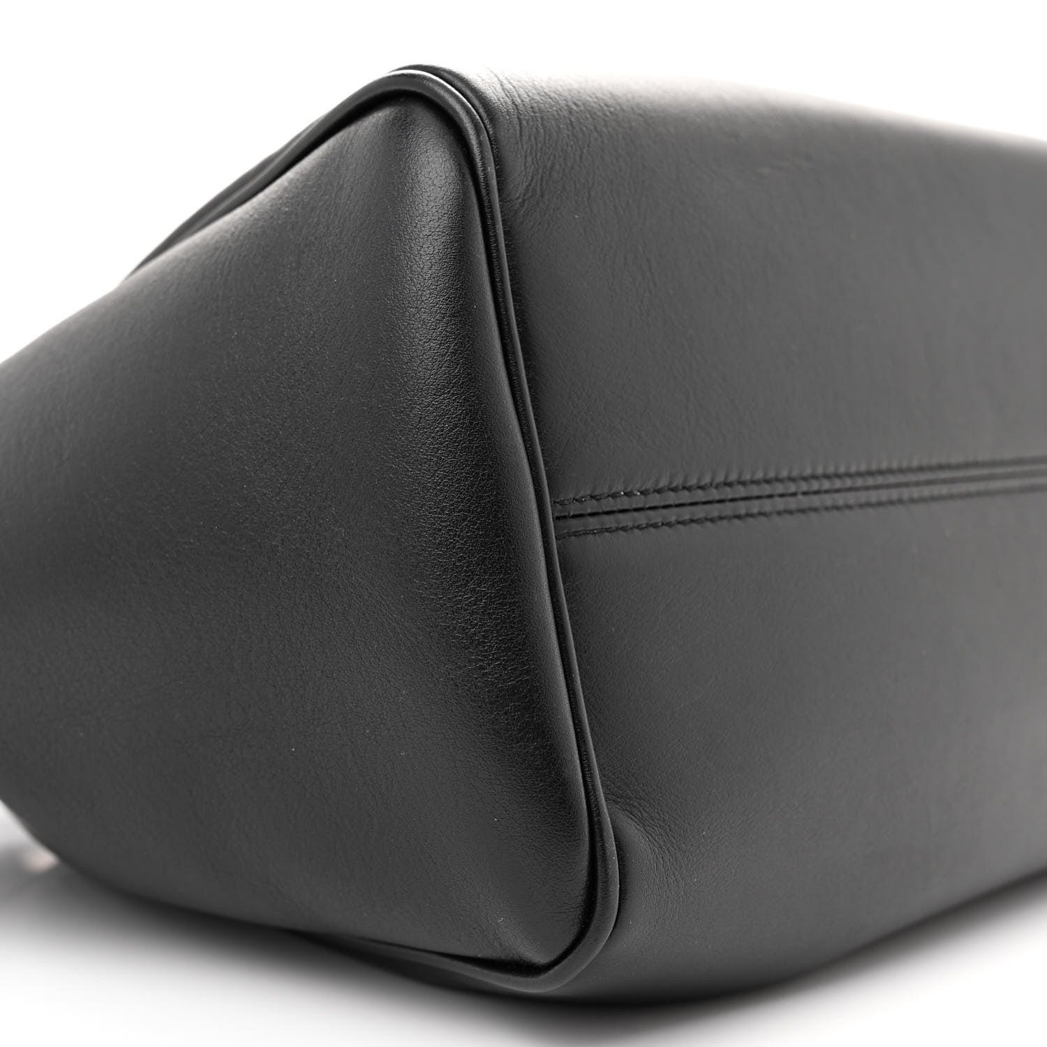 Celine Smooth Calfskin Cuir Small Triomphe Cabas Drawstring Black 9 of 11