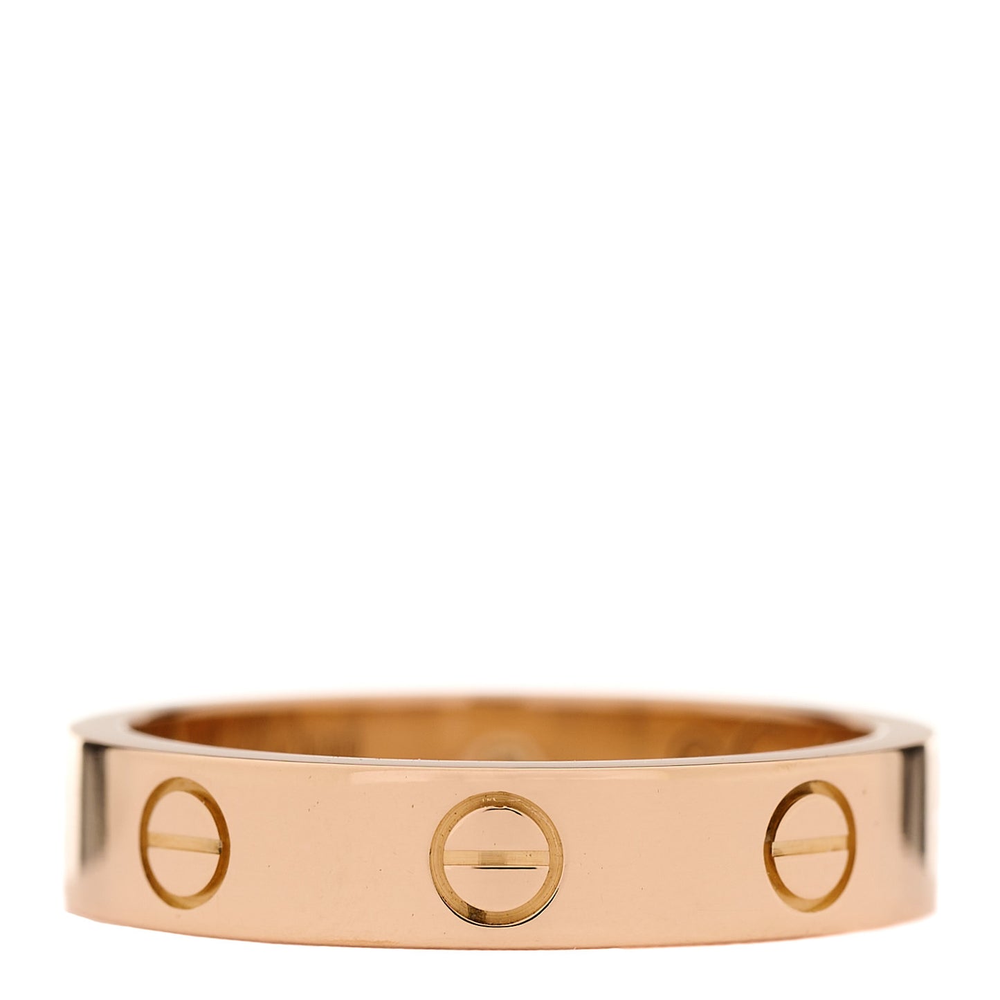 18K Pink Gold Diamond 4mm LOVE Wedding Band Ring 52 6