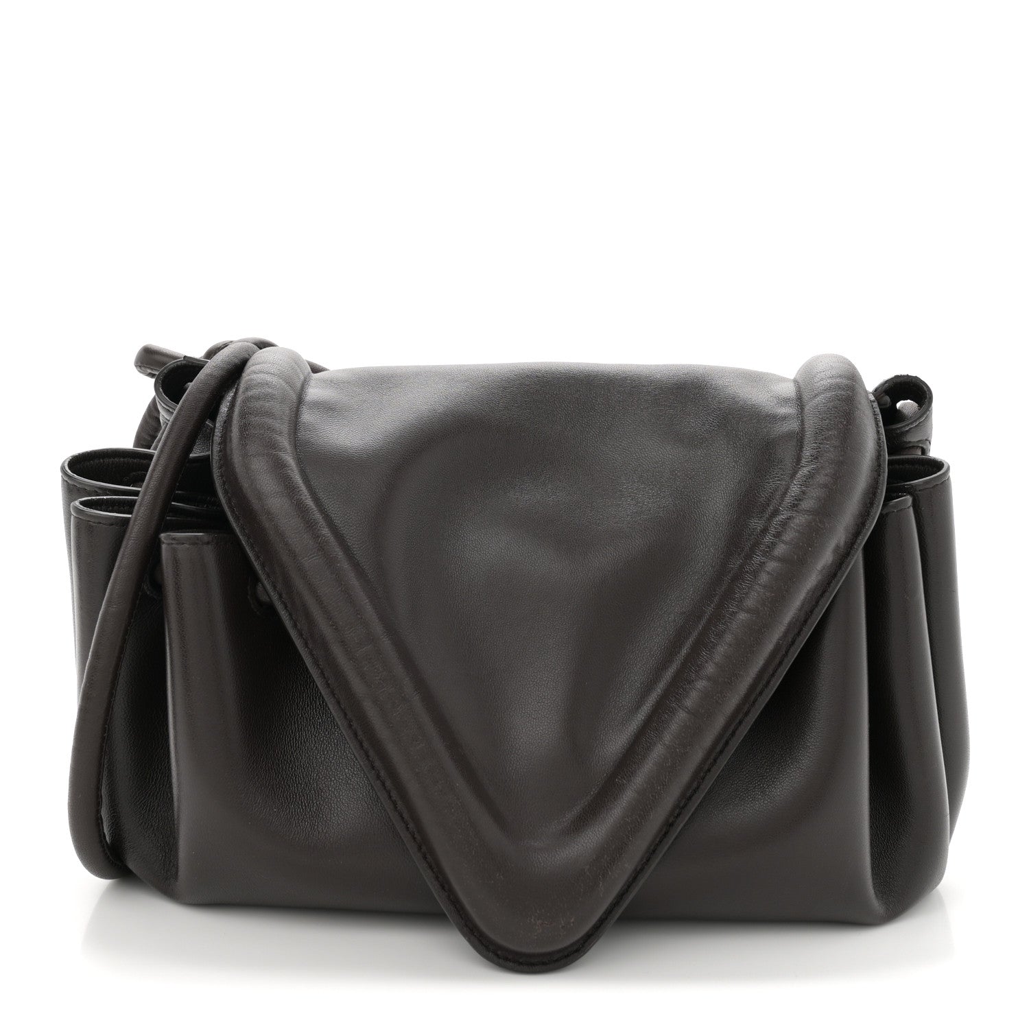 Bottega Veneta Lambskin Small Beak Triangle Flap Shoulder Bag Fondant 1 of 12