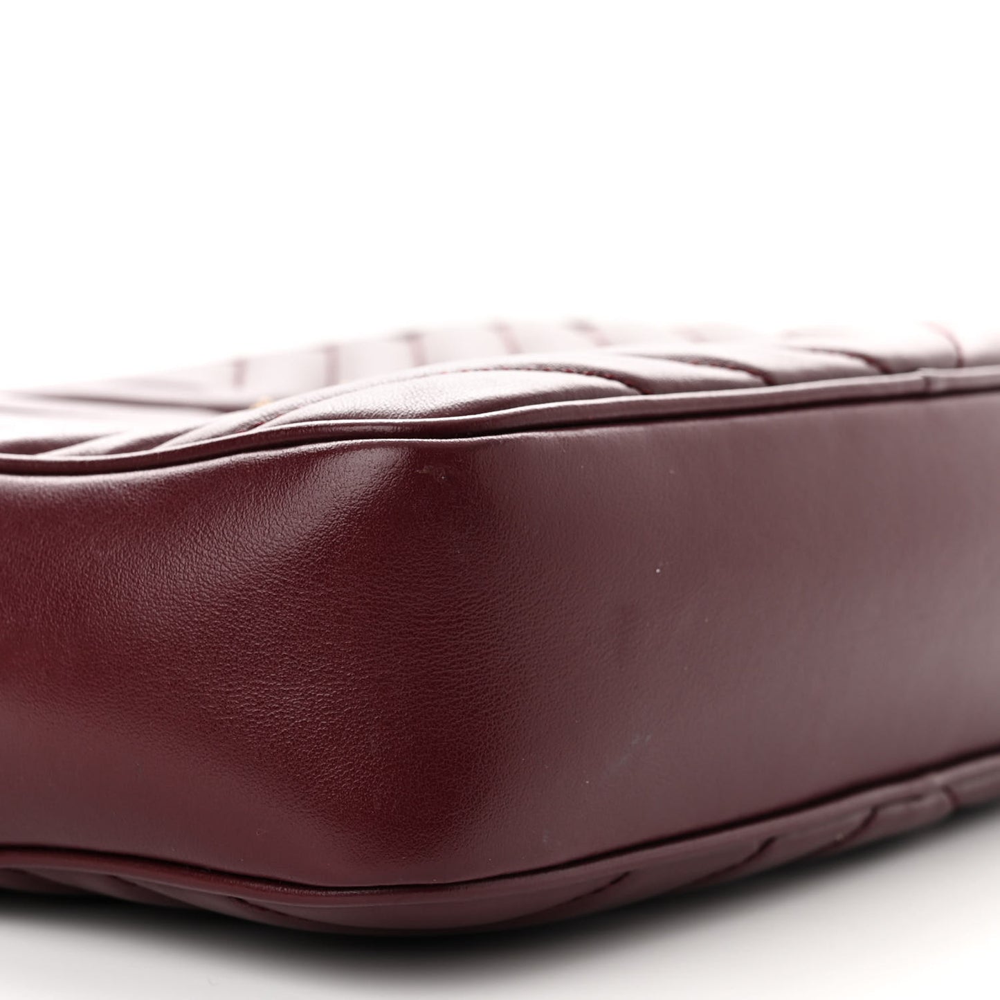 Calfskin Matelasse Monogram Lou Camera Bag Dark Legion Red