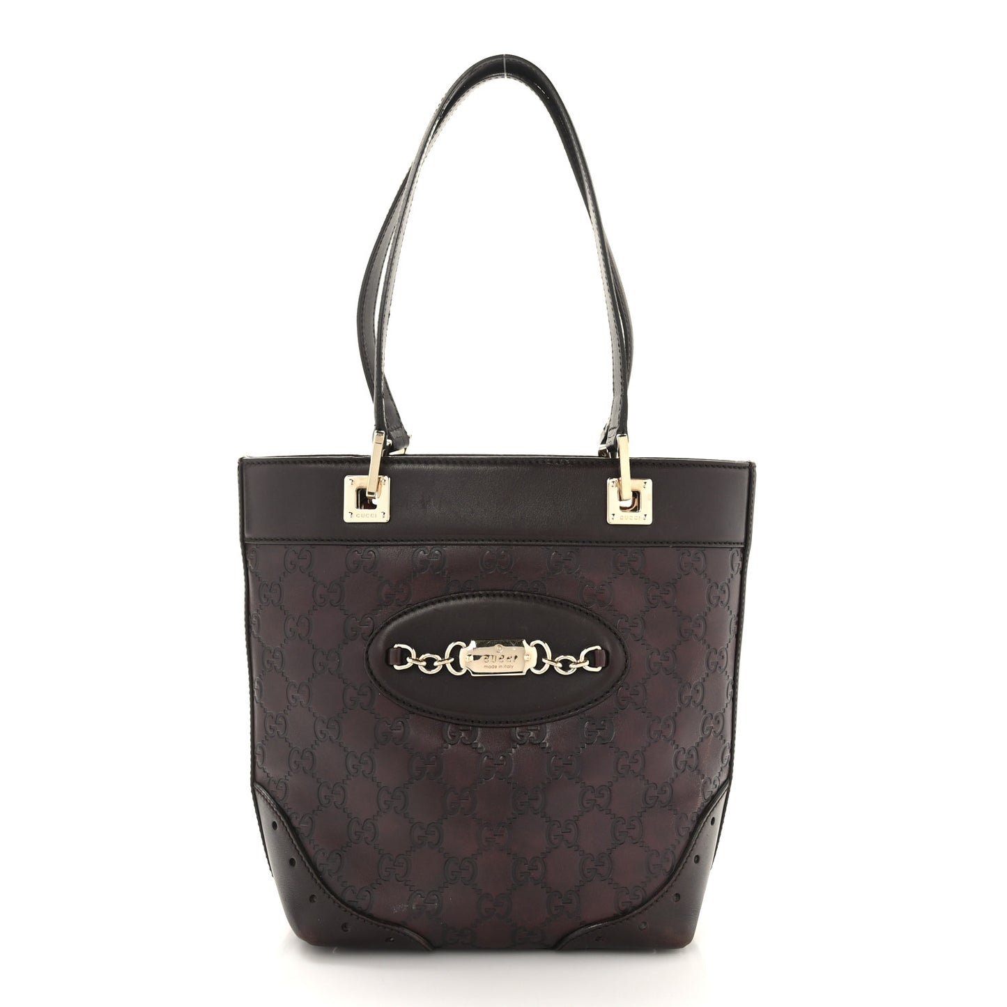 Guccissima Small Punch Tote Brown