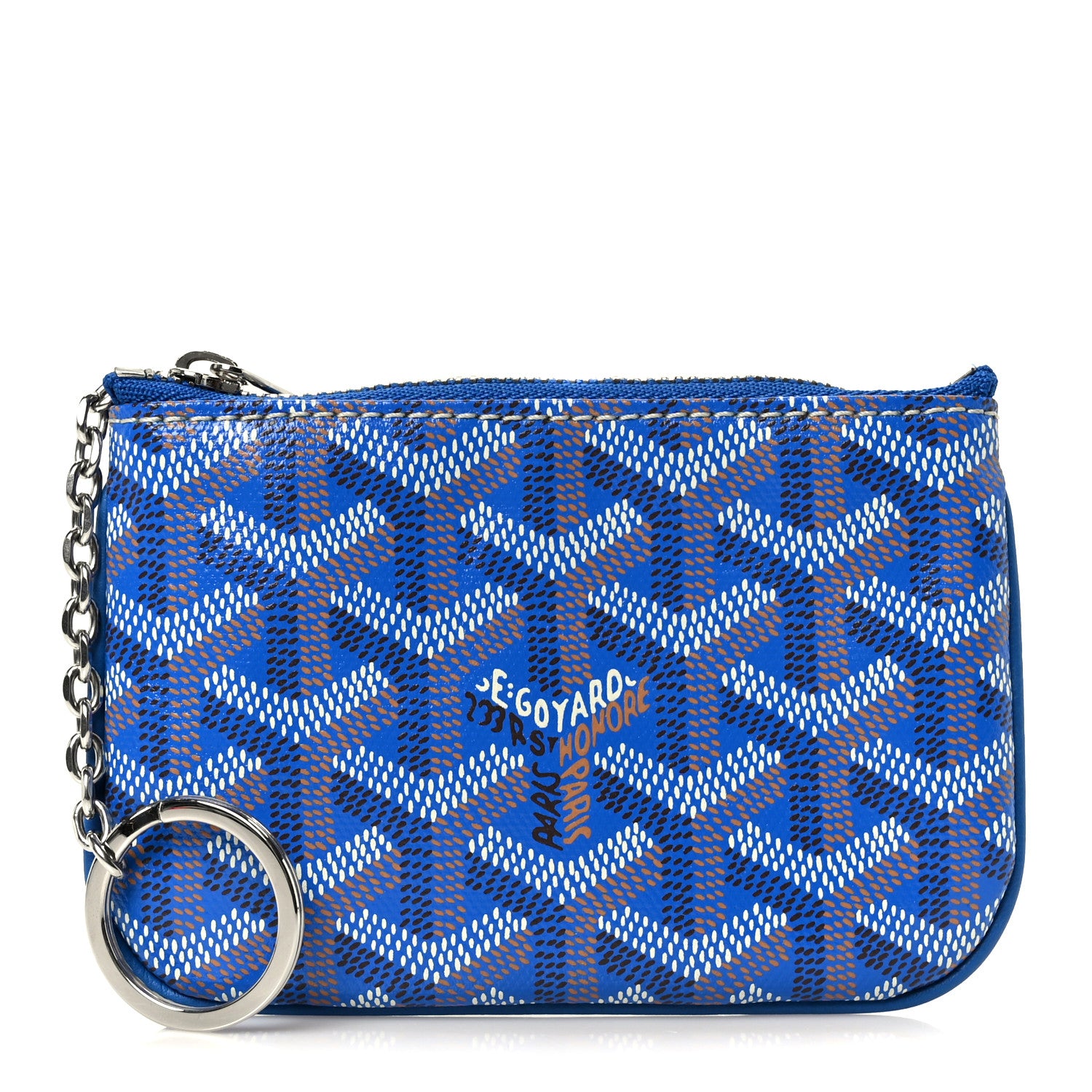 Goyard Goyardine Nano Senat Key Pouch Blue 1864866 – FASHIONPHILE