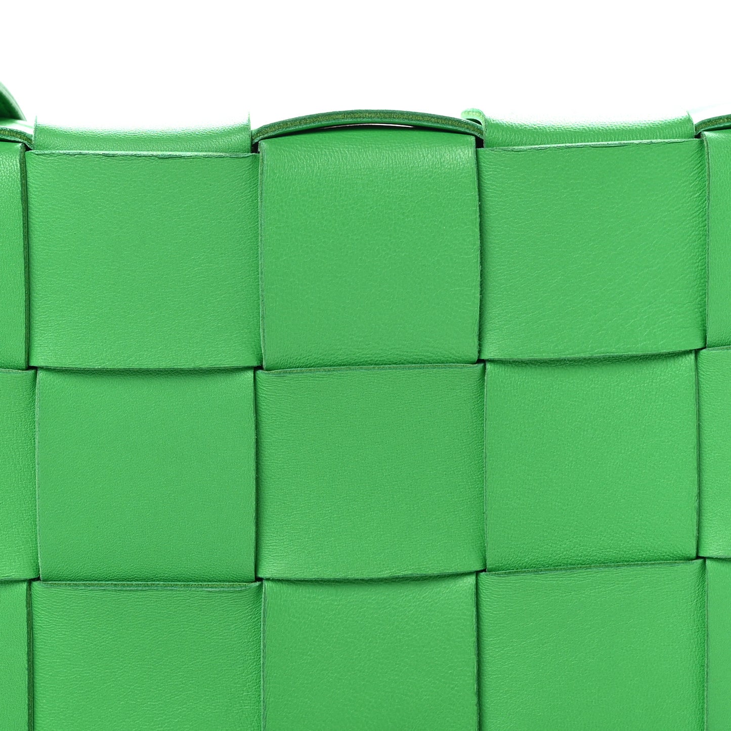 Lambskin Maxi Intrecciato Cassette Crossbody Bag Grass