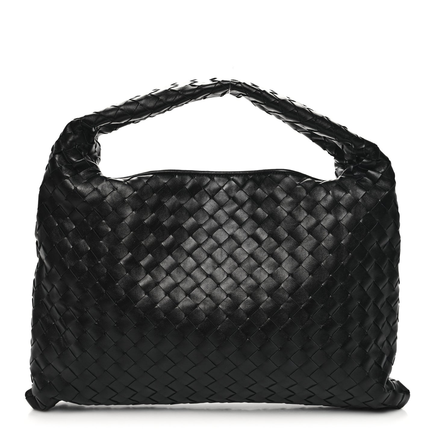 Calfskin Intrecciato Small Hop Black