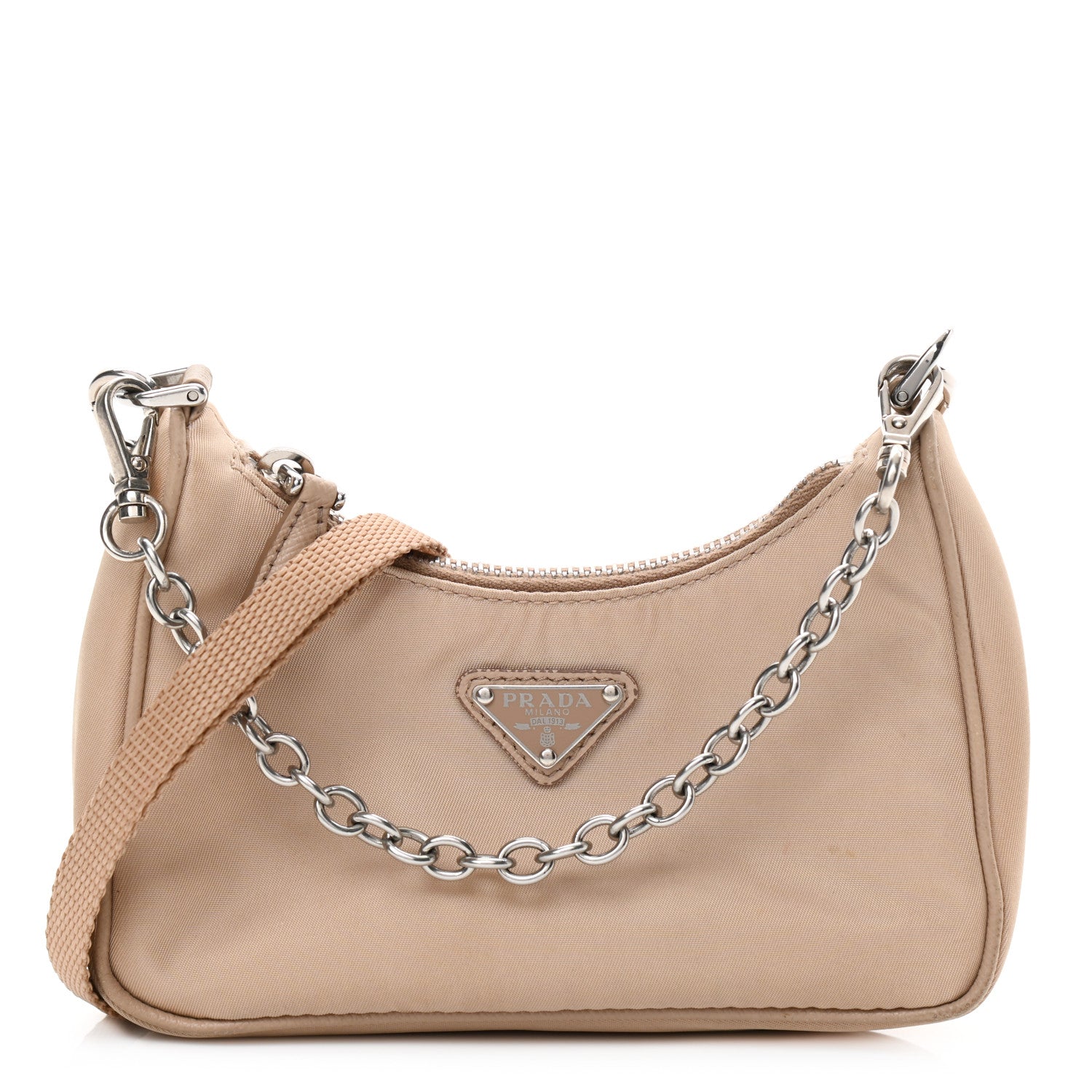 Prada Tessuto Nylon Saffiano Mini Re-Edition 2000 Shoulder Bag