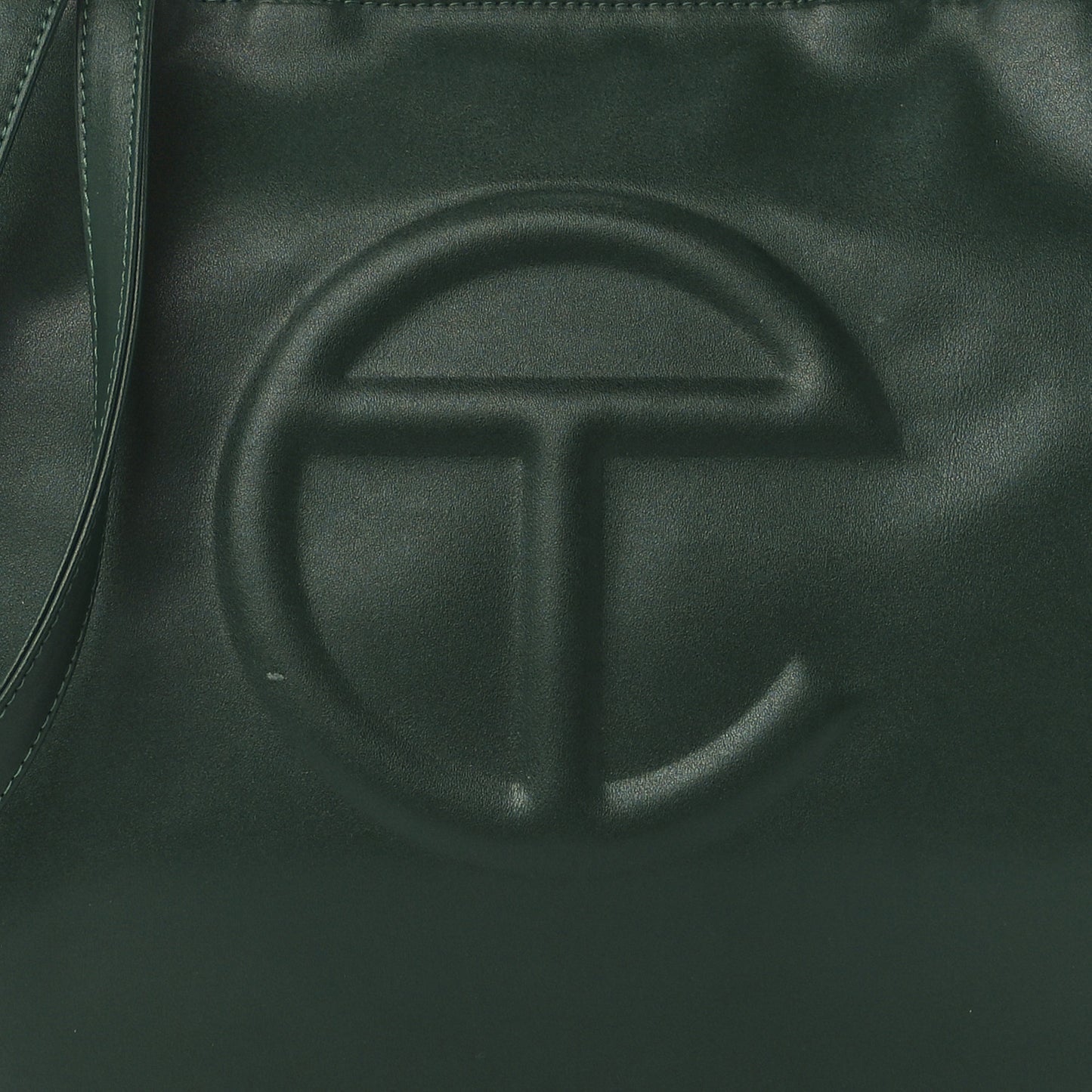 Vegan Leather Medium Shopping Bag Dark Olive
