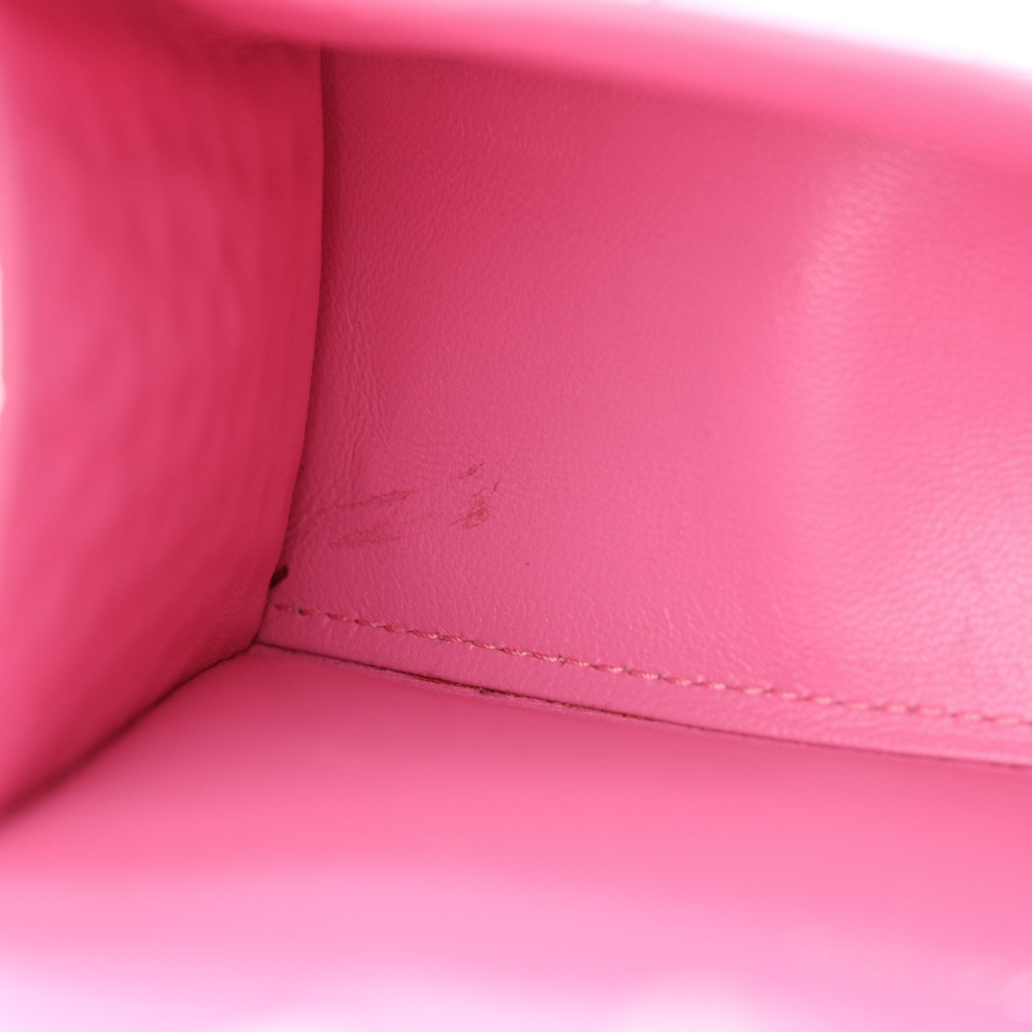 Shiny Calfskin Crocodile Embossed Hourglass Top Handle Bag XS Baby Pink