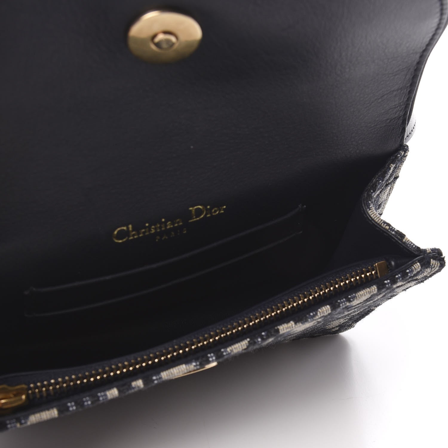 Christian Dior Oblique Saddle Belt Bag Blue 5 of 9