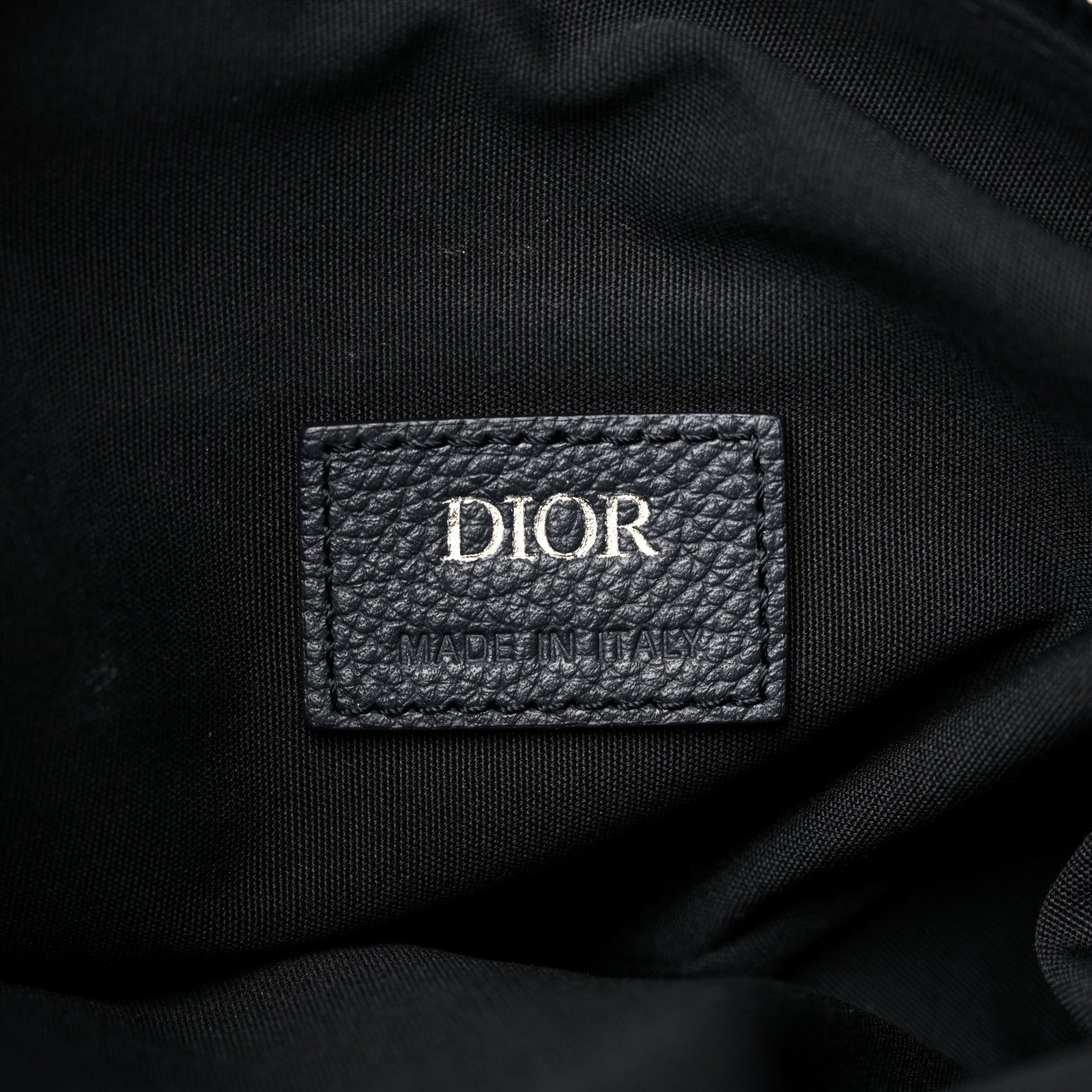 Christian Dior Oblique Mens Saddle Bag Blue 6 of 13