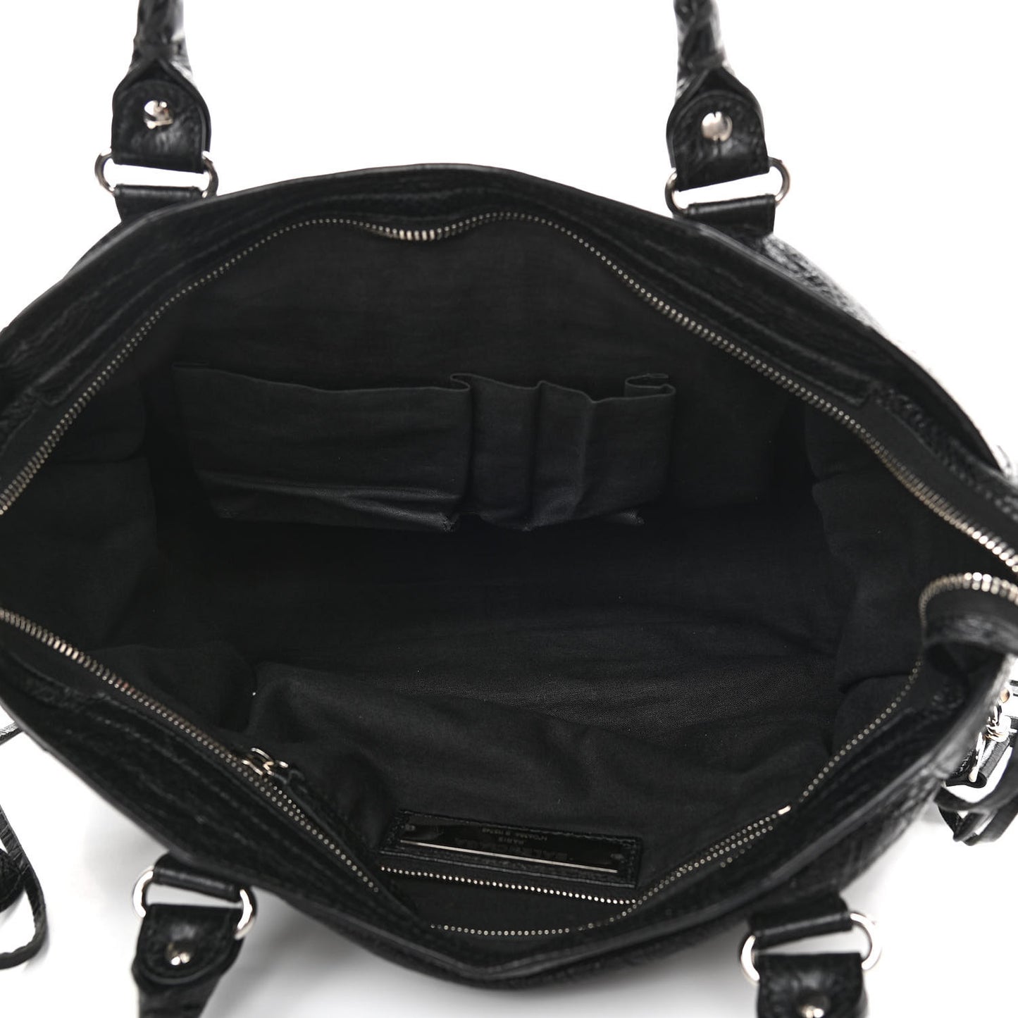 Agneau Classic Silver Hardware City Black