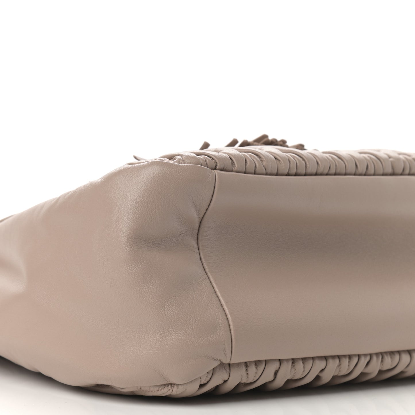 Nappa Matelasse Bucket Bag Cammeo