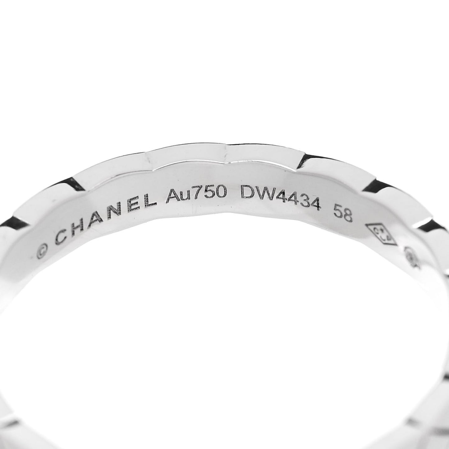 18K White Gold Mini Coco Crush Ring 58 8.25