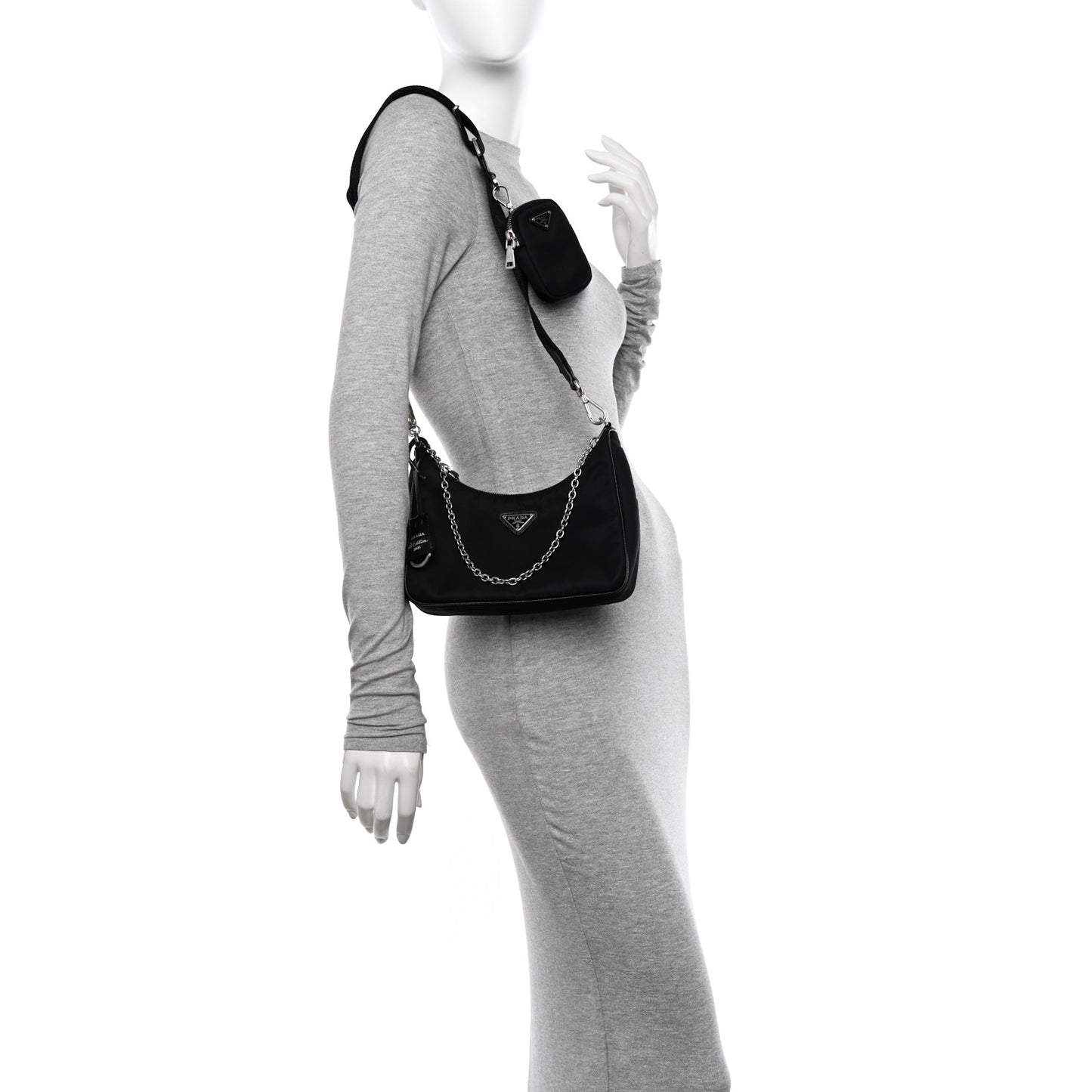 Nylon Re-Edition 2005 Shoulder Bag Black