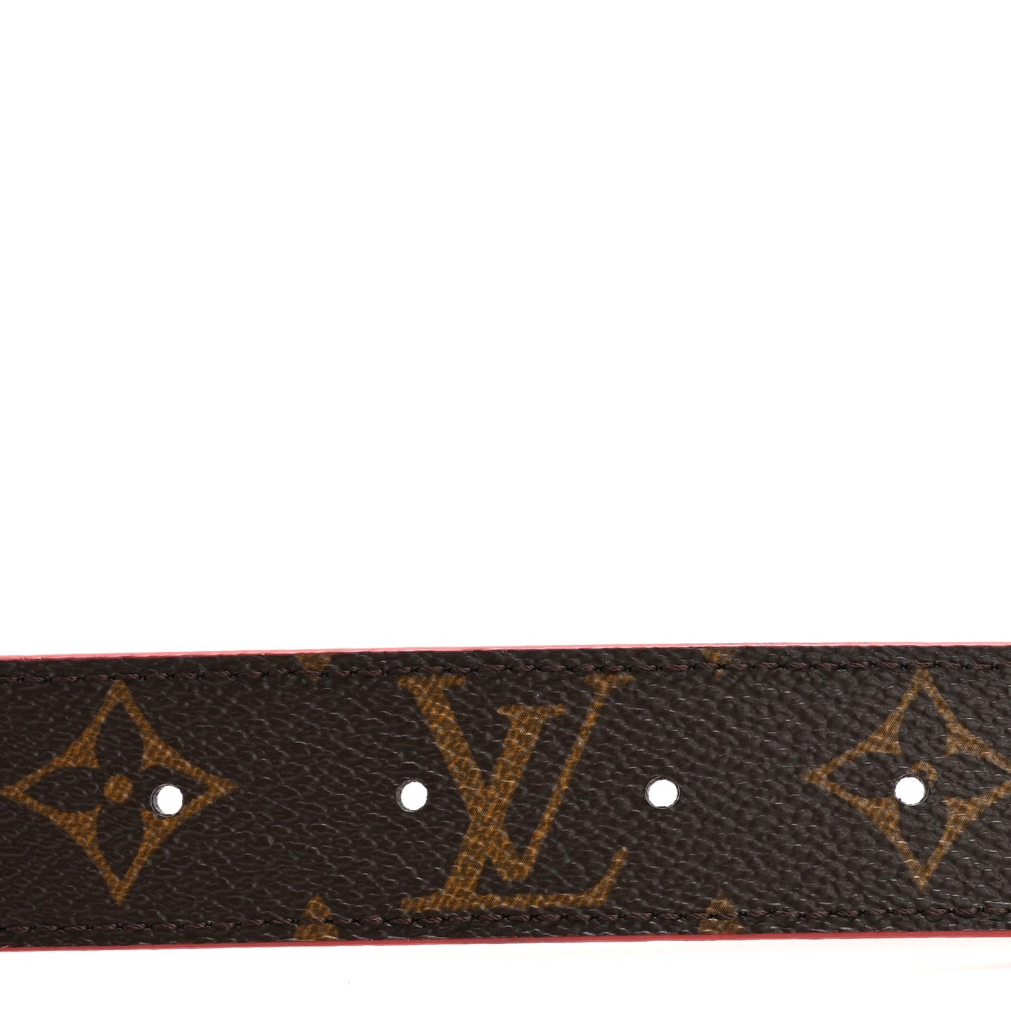 Monogram 30mm LV Initiales Reversible Belt 90 36 Coquelicot