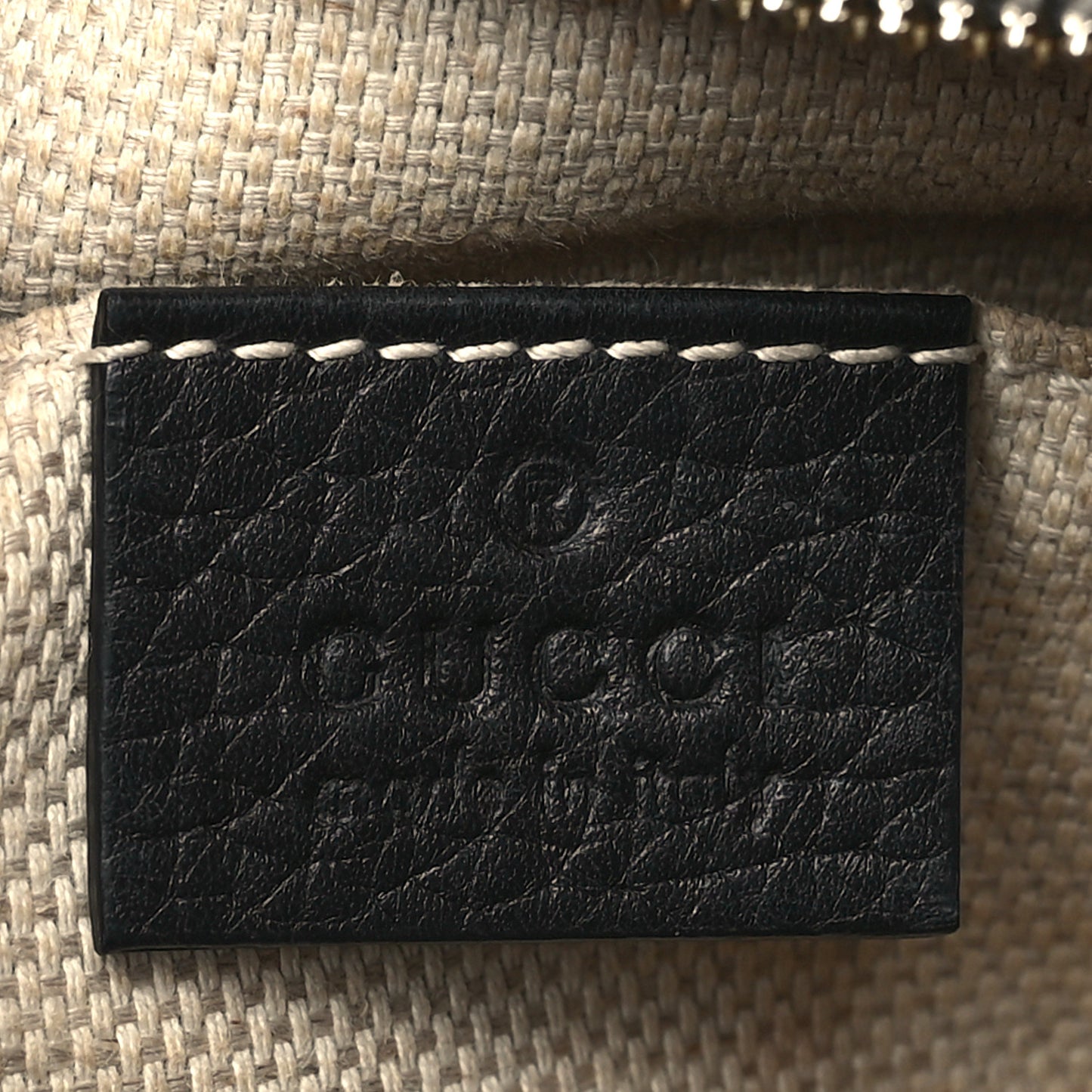 Pebbled Calfskin Small Soho Disco Bag Black