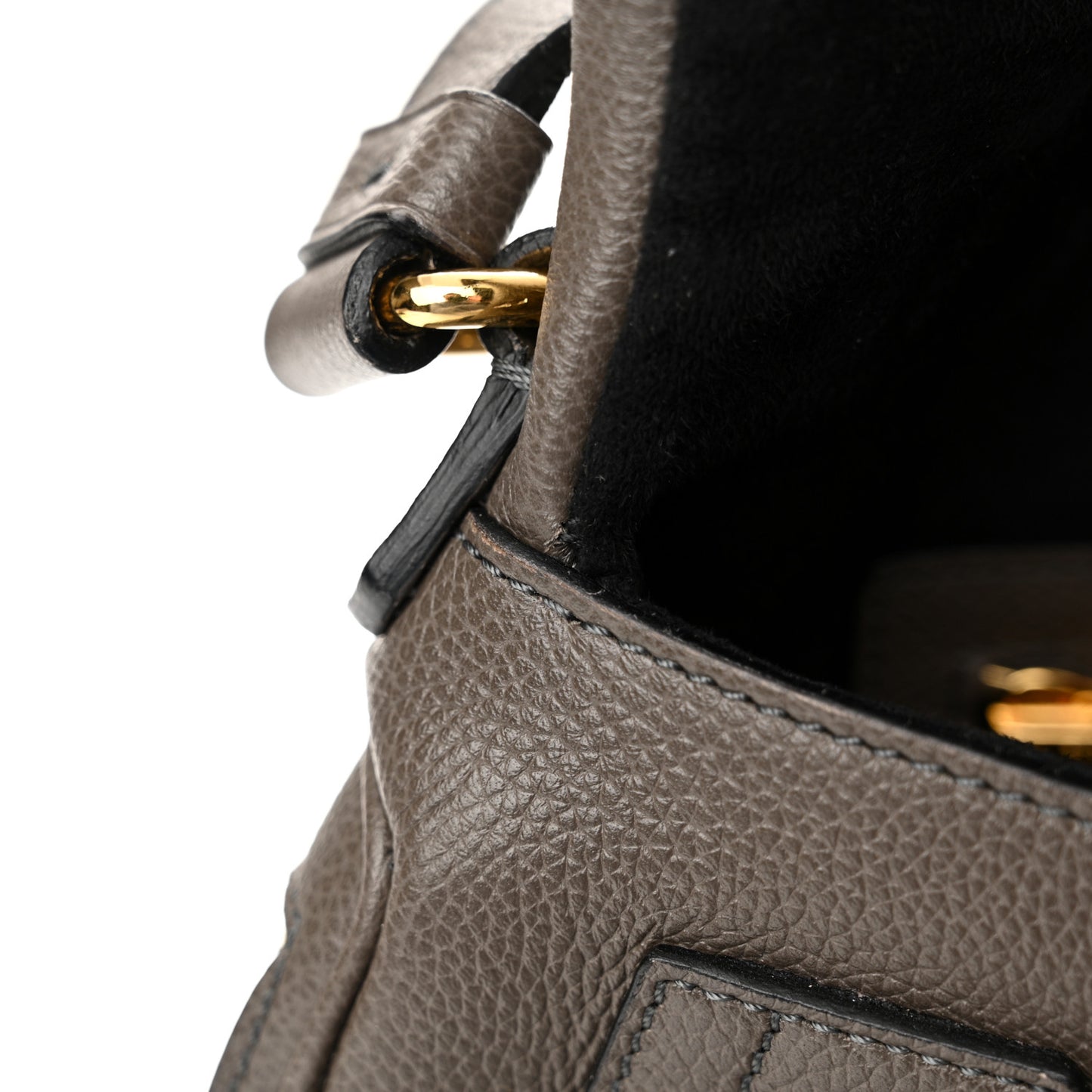 Pebbled Calfskin Medium Jennifer Graphite