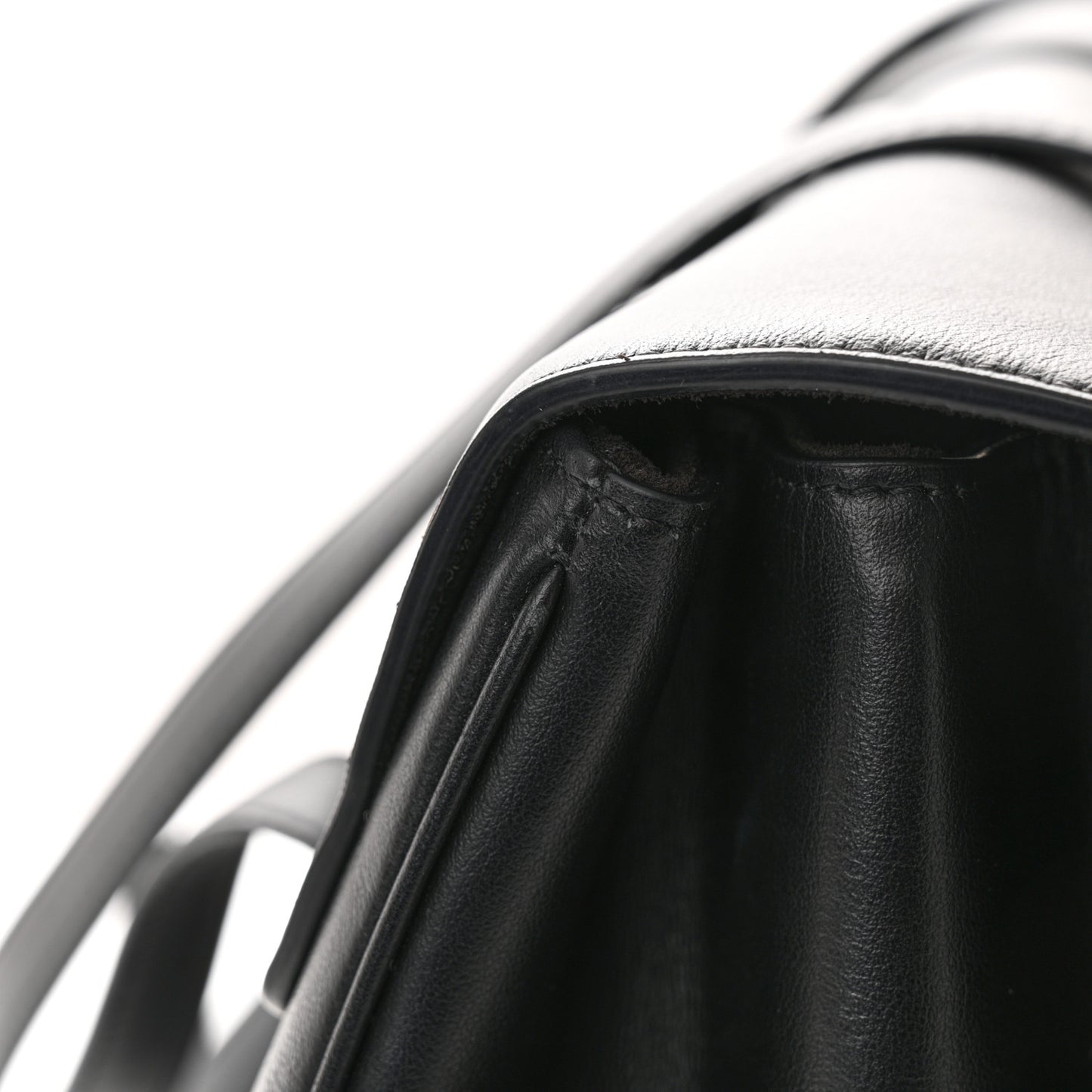 Grained Calfskin Large Soft 16 Bag Black