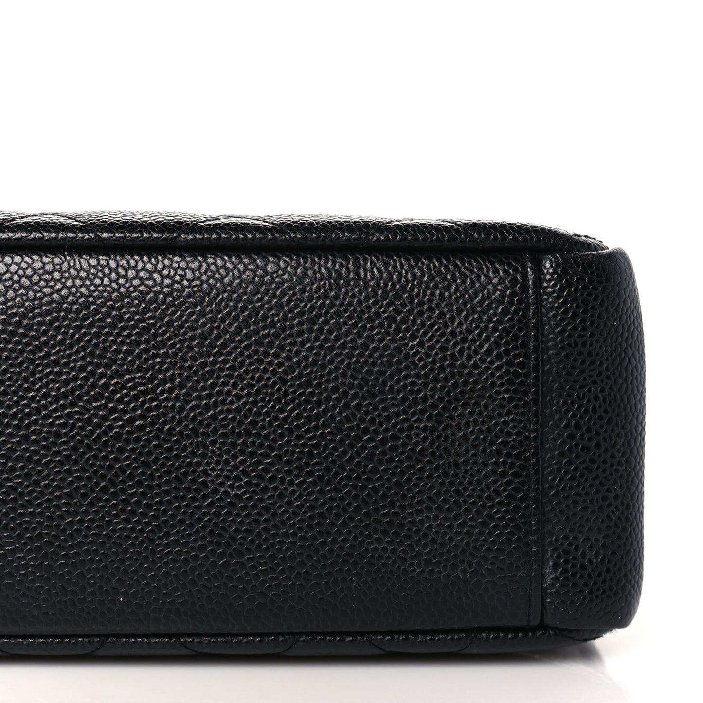 Caviar Quilted Petit Shopping Tote PST Black