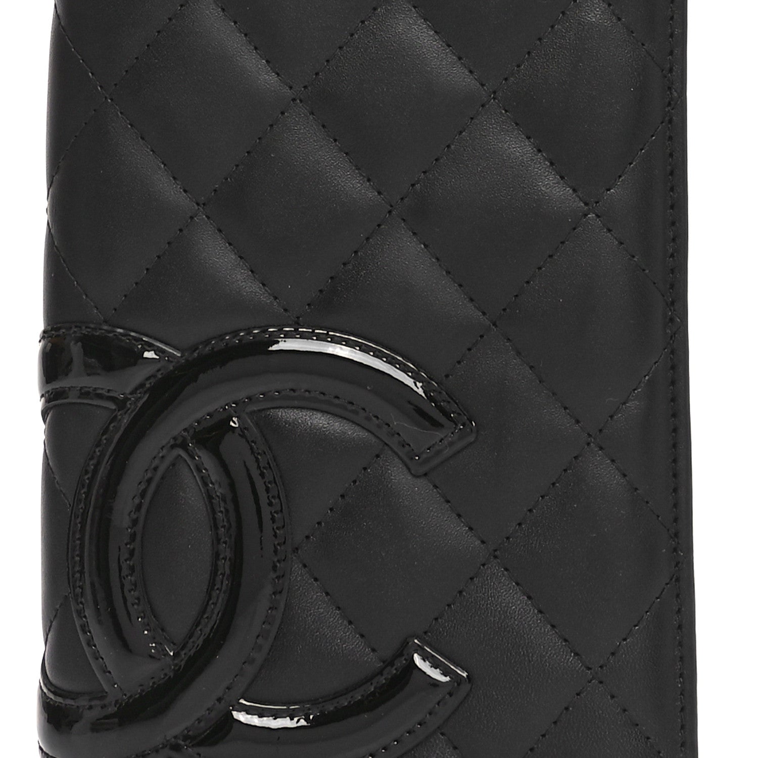 Chanel Calfskin Quilted Cambon Yen Wallet Black 9 of 9