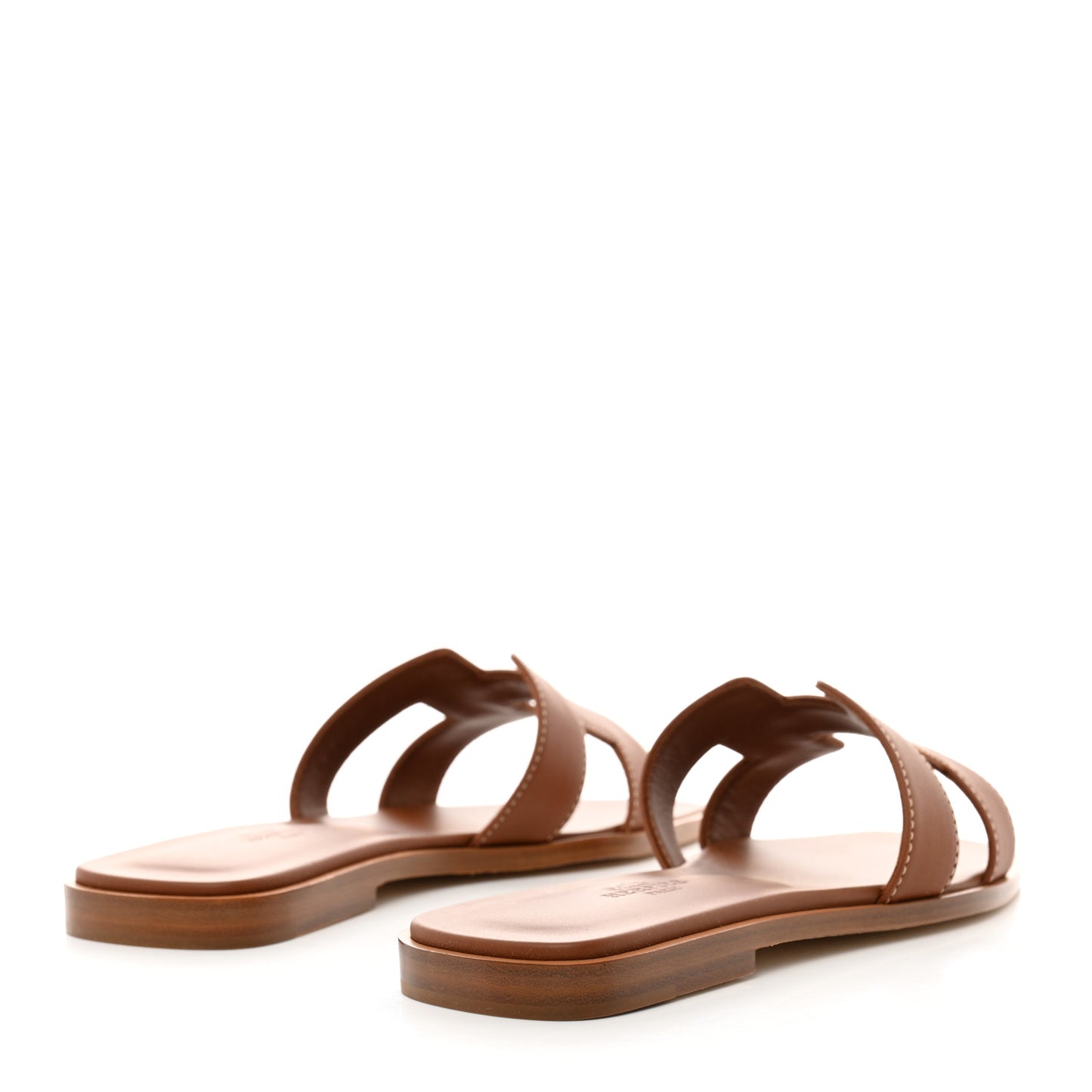 Box Calfskin Oran Sandals 36 Gold