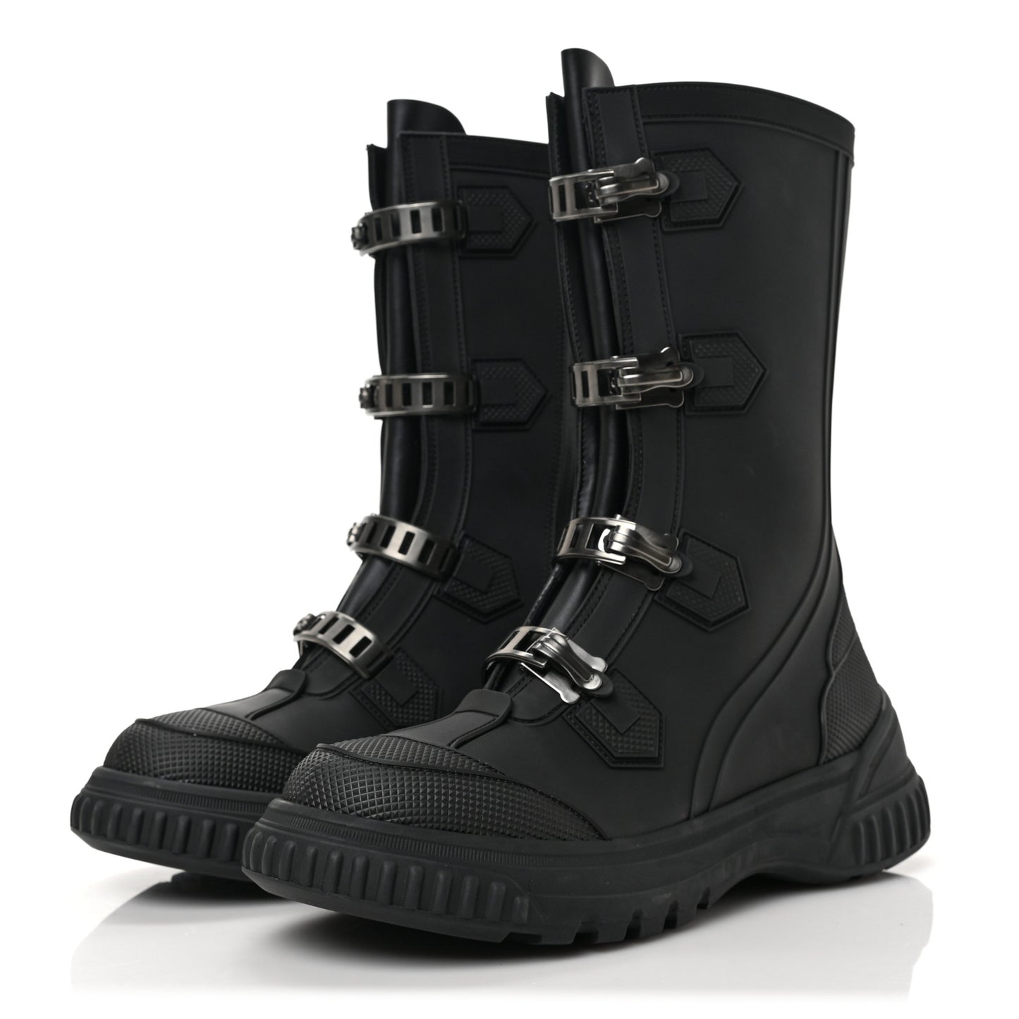 Neoprene Rubber Diorground Low Boots 38 Black