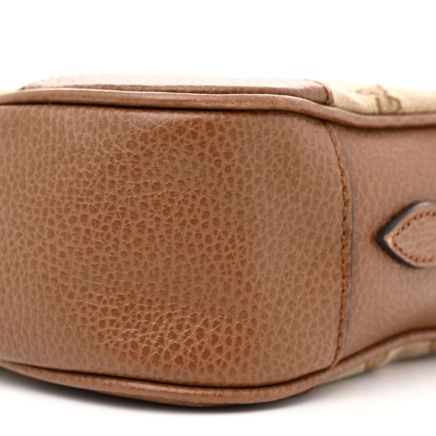 Monogram Mini Bree Messenger Bag Beige Tabacco