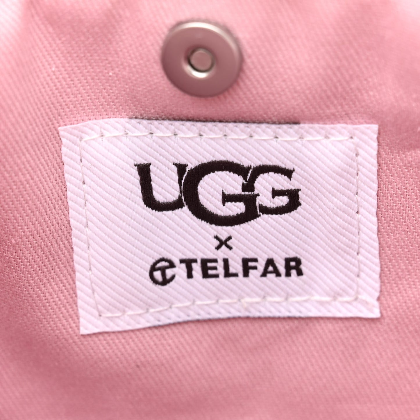 X UGG Suede Shearling Small Shopping Bag Pink