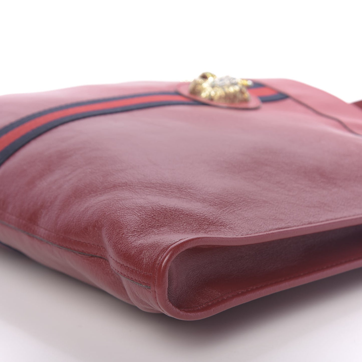 Calfskin Large Rajah Chain Tote Romantic Cherry