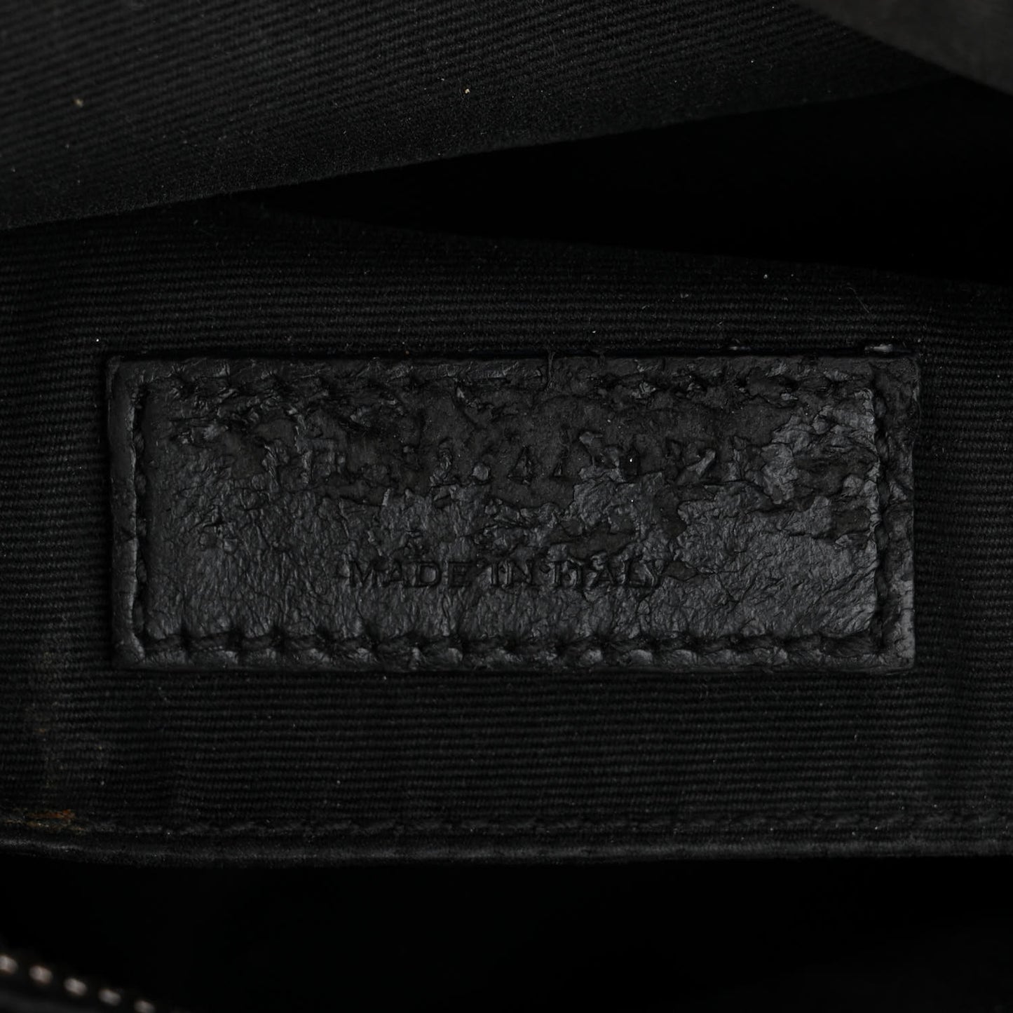 Calfskin Matelasse Monogram Monochrome Lou Camera Bag Black