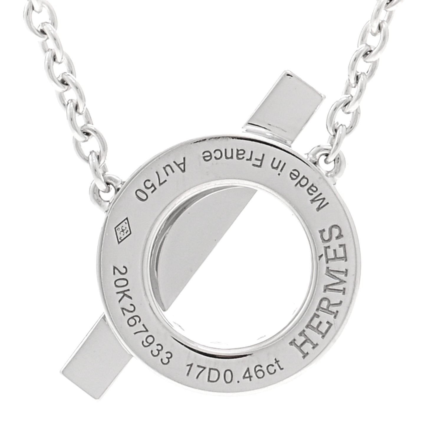 18K White Gold Diamond Finesse Pendant Necklace
