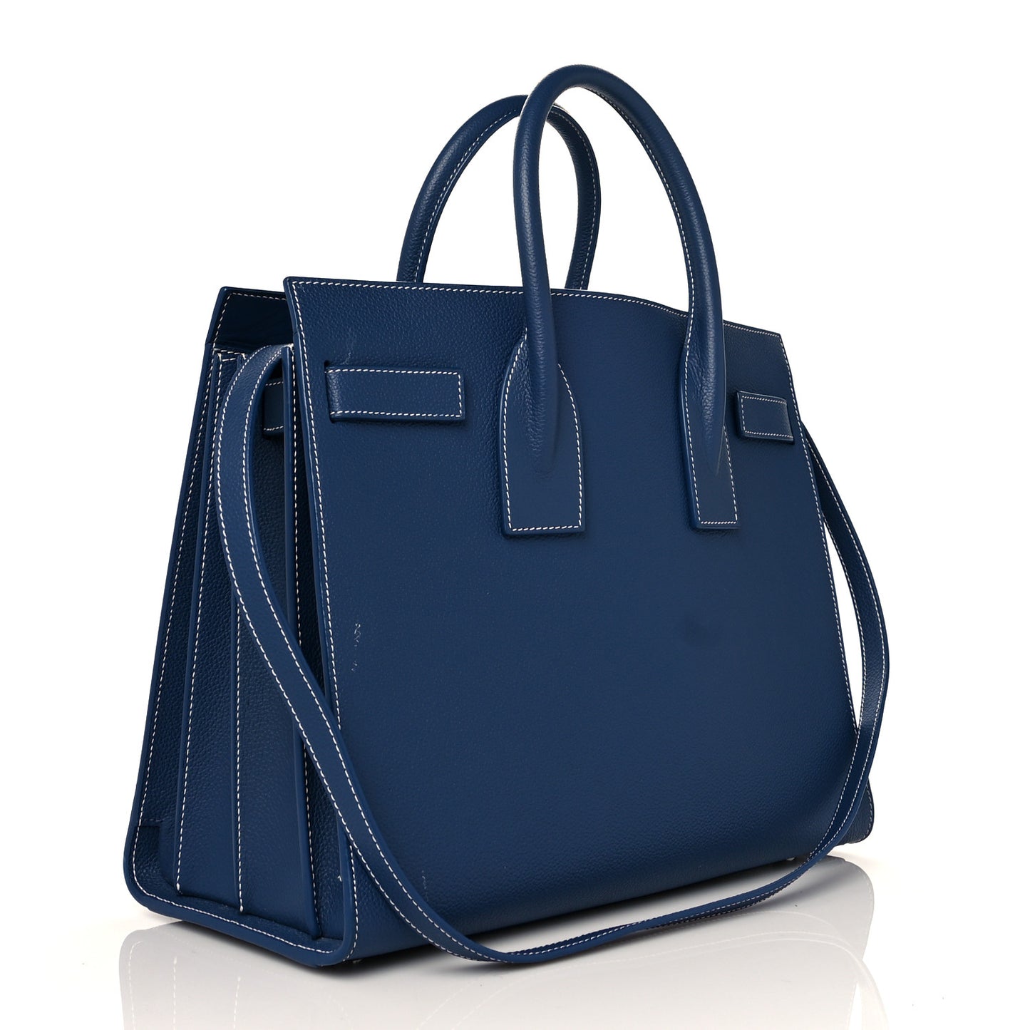 Grained Calfskin Small Sac De Jour Denim Blue